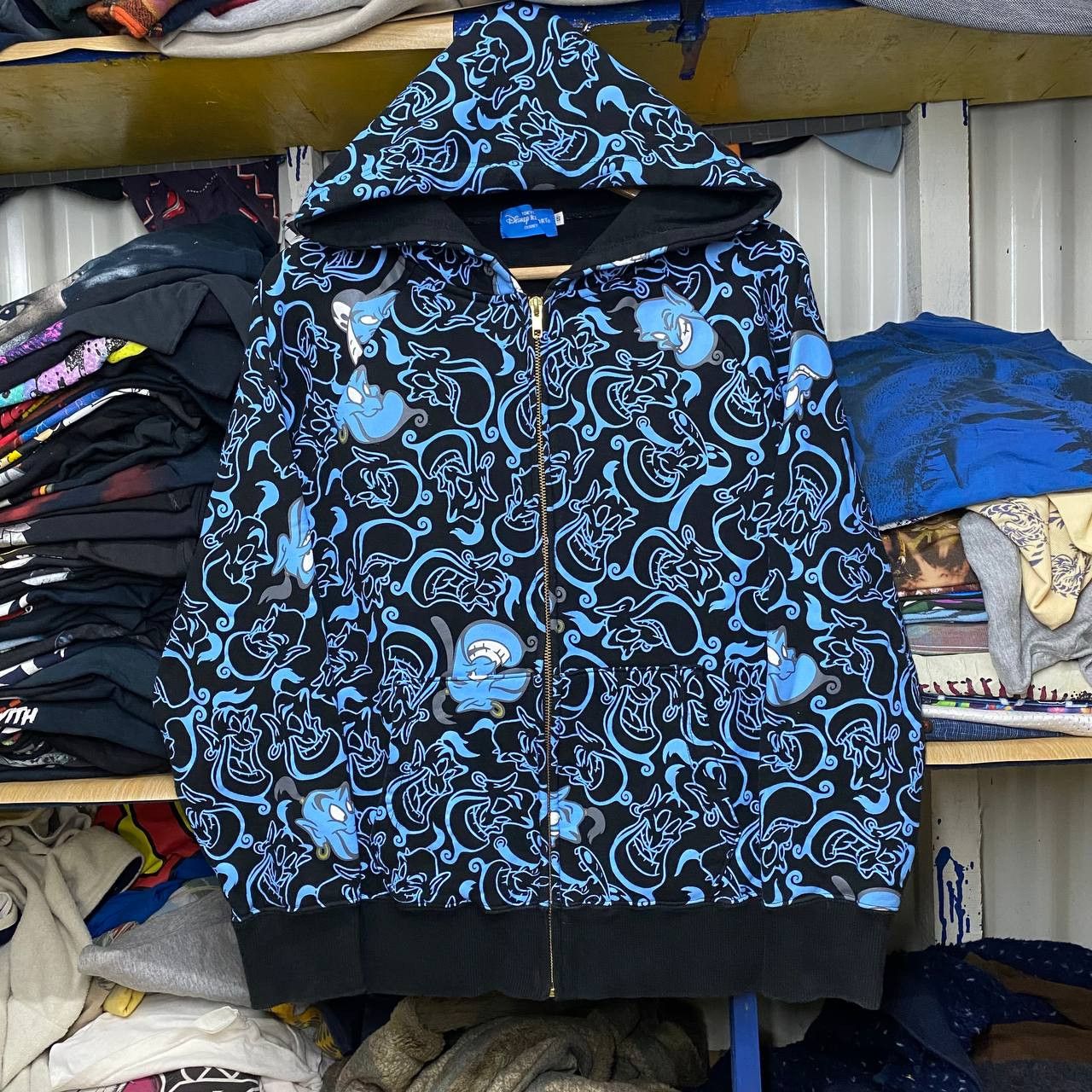 Cartoon Network × Disney × Vintage Vintage Aladdin Disney Fullprint Zipper Hoodie Size US S / EU 44-46 / 1 - 1 Thumbnail