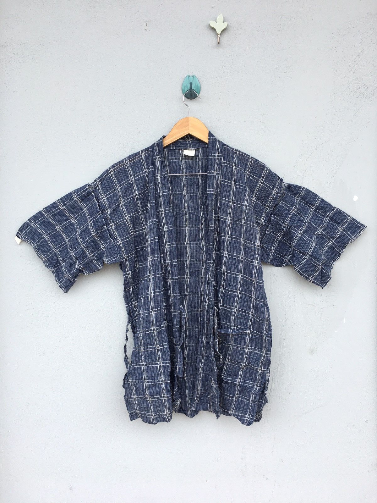 kimono jinbei checkered size S-M
