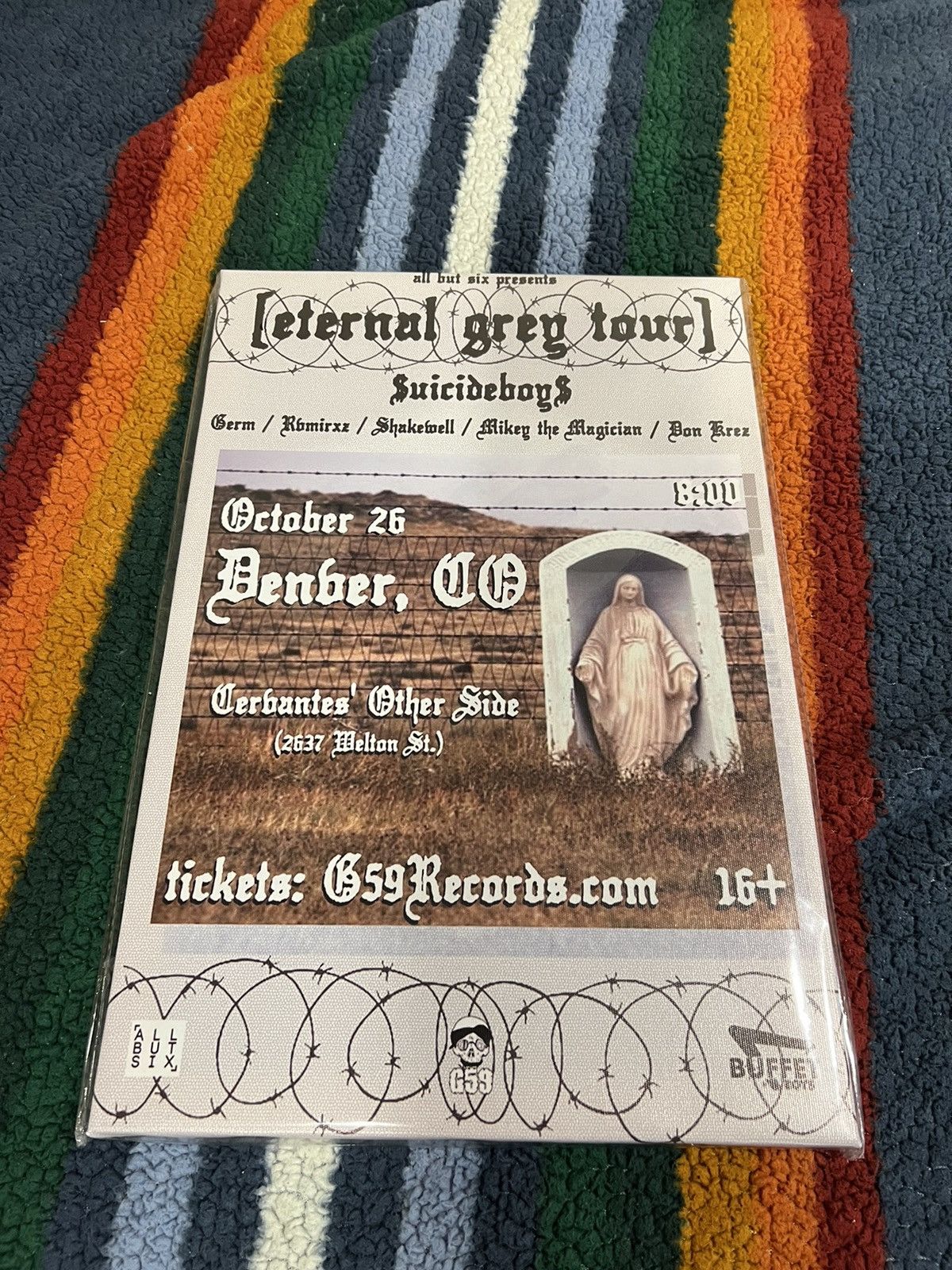 G59 Suicideboys $uicideboy$ eternal grey Tour Poster