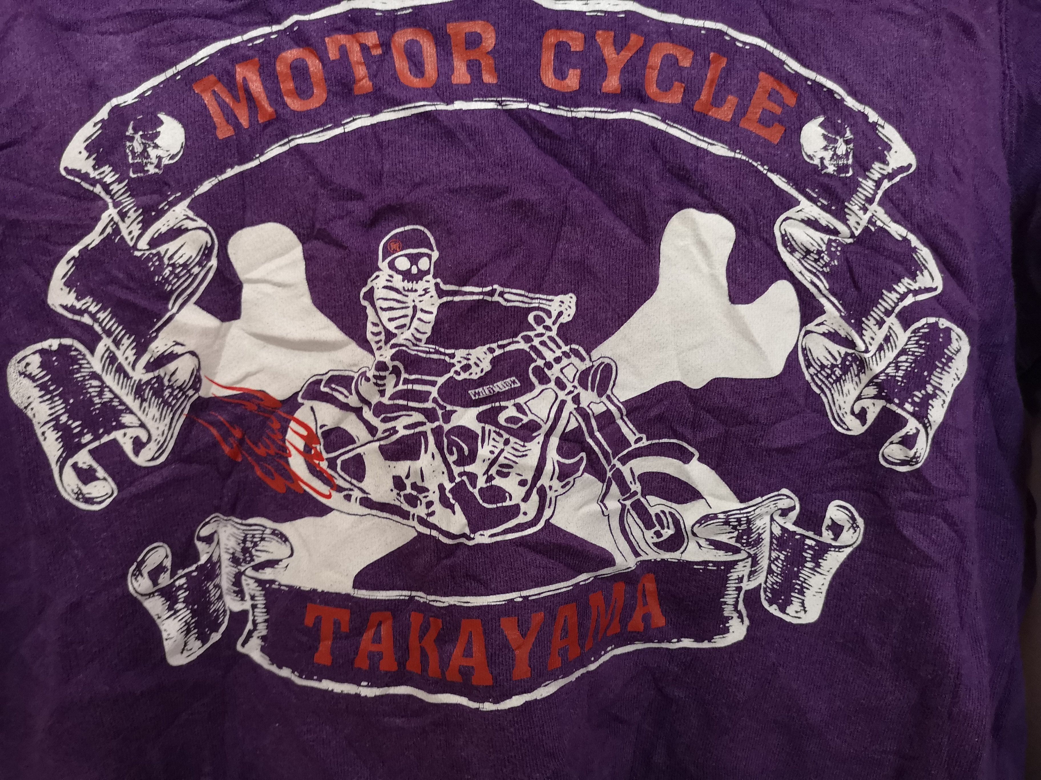 Japanese Brand VINTAGE MOTORCYCLE TAKAYAMA LONG SLEEVES SWEATSHIRTS Size US S / EU 44-46 / 1 - 3 Thumbnail