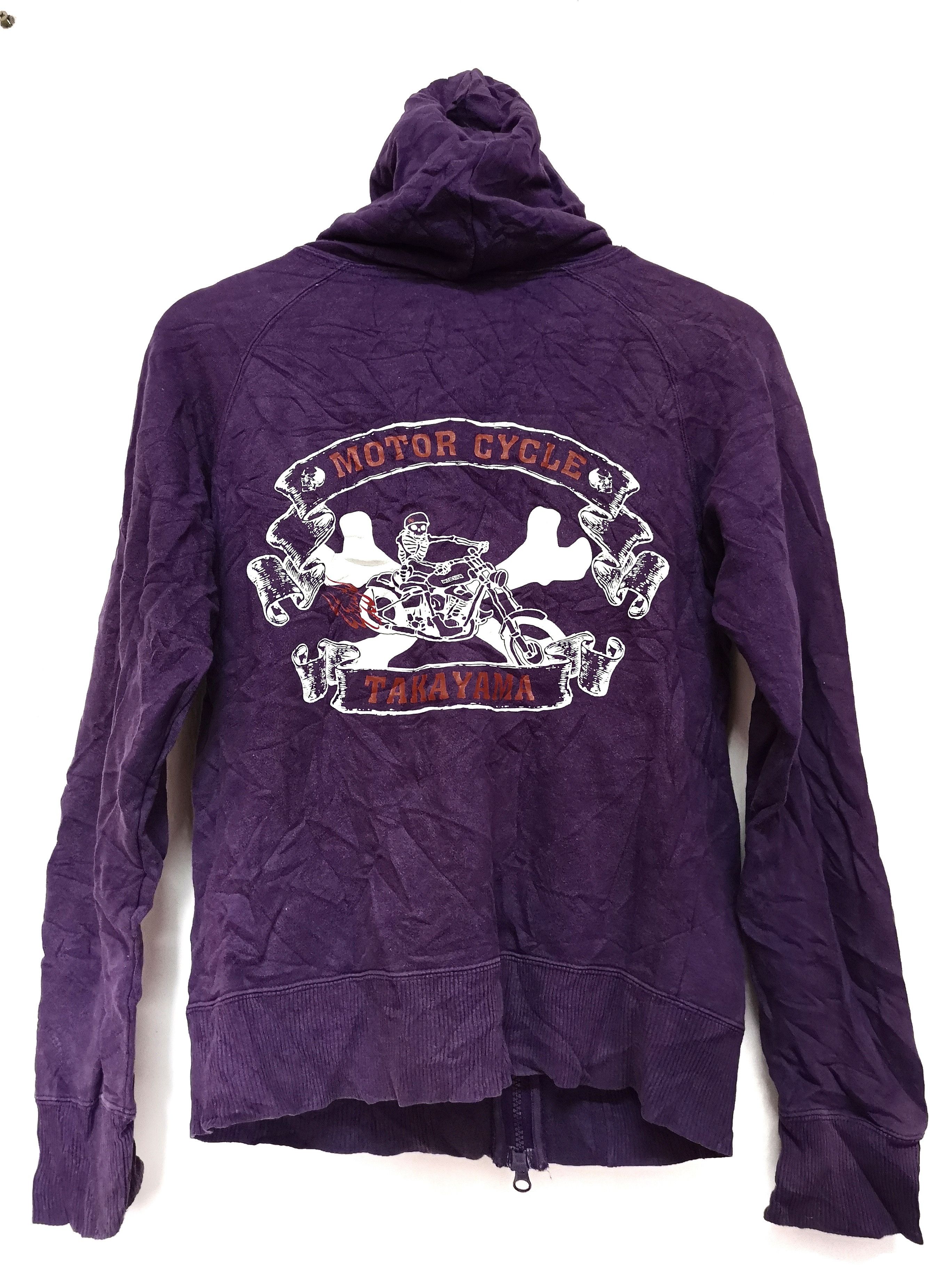 Japanese Brand VINTAGE MOTORCYCLE TAKAYAMA LONG SLEEVES SWEATSHIRTS Size US S / EU 44-46 / 1 - 1 Thumbnail
