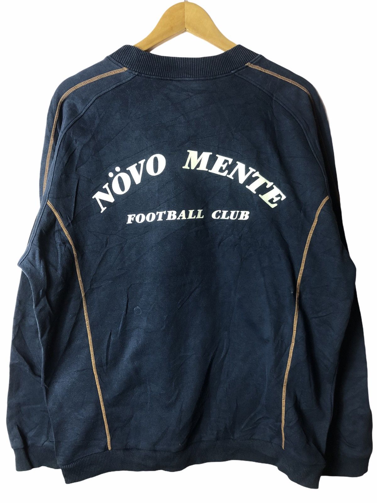 Vintage VINTAGE PUMA NOVO MENTE FOOTBALLCLUB BLUE SWEATSHIRT Size US XL / EU 56 / 4 - 2 Thumbnail