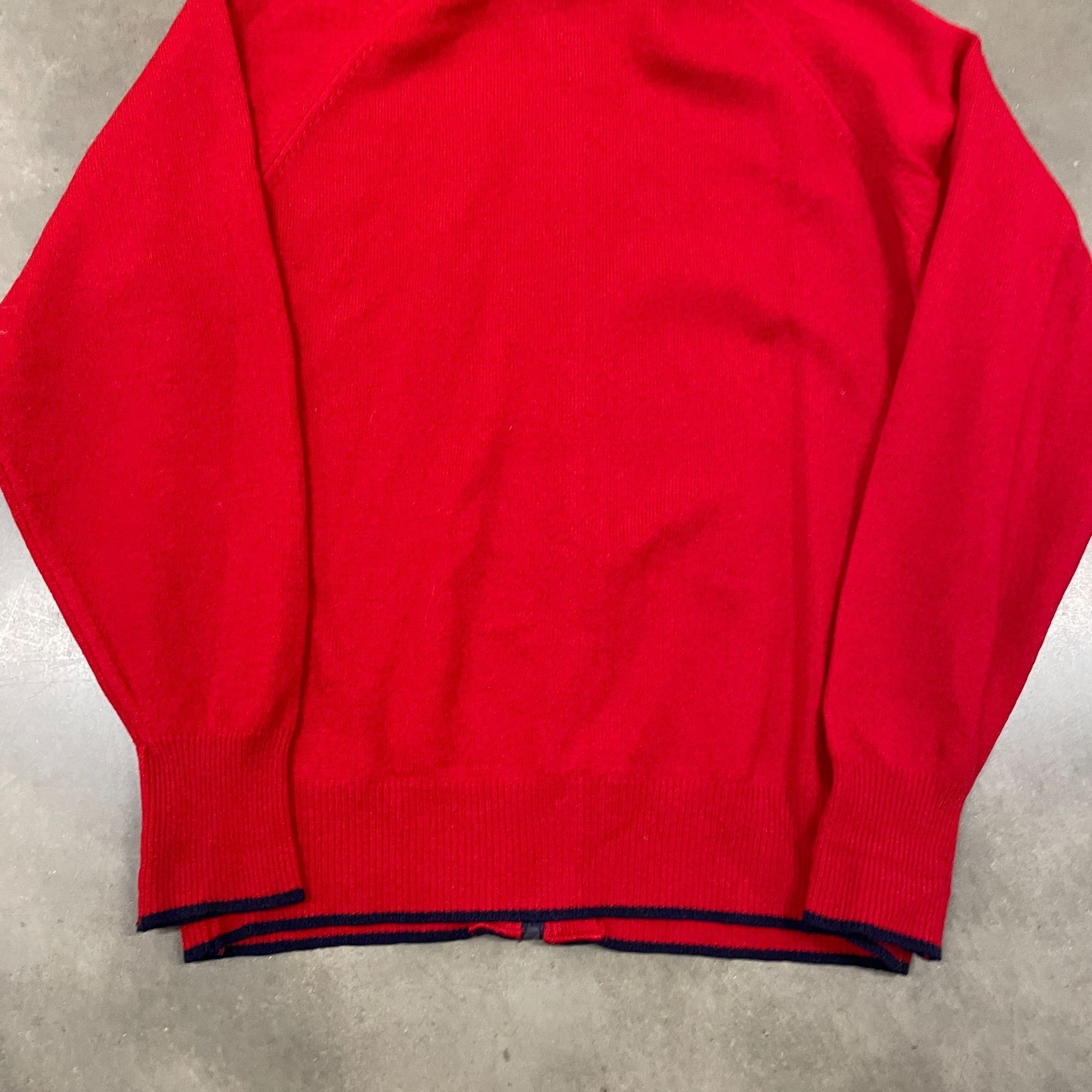 Vintage 60s VTG Red Wool Puritan Aquaknit Wool Zip Up Sweater XL Red Size US XL / EU 56 / 4 - 10 Preview
