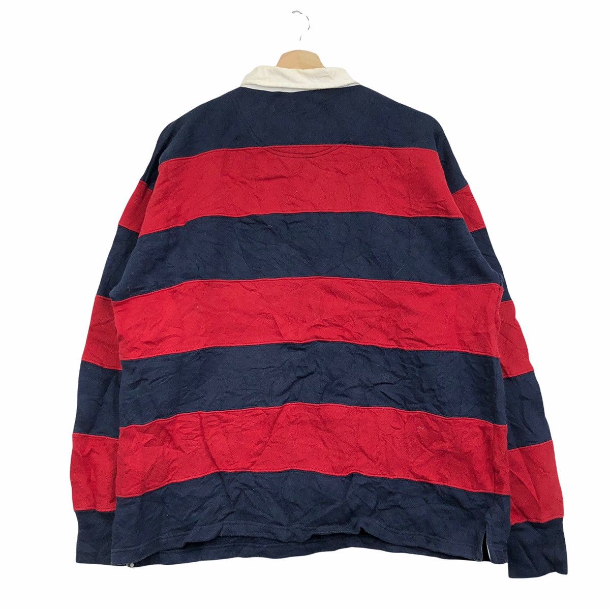 Vintage Vintage B ONE SOUL Hip Hop Rap Rugby Stripes Jersey T-Shirt Size US XL / EU 56 / 4 - 2 Thumbnail