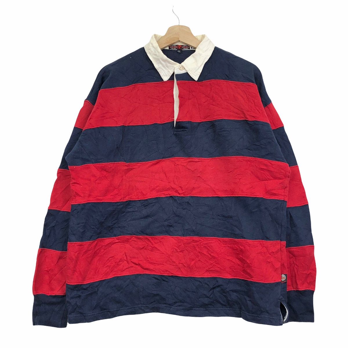 Vintage B ONE SOUL Hip Hop Rap Rugby Stripes Jersey T-Shirt