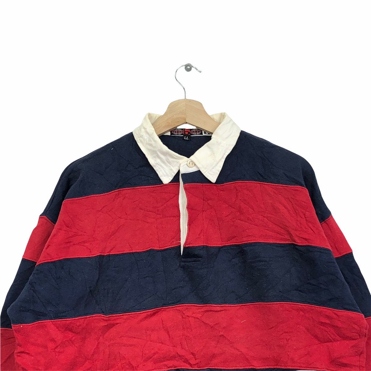 Vintage Vintage B ONE SOUL Hip Hop Rap Rugby Stripes Jersey T-Shirt Size US XL / EU 56 / 4 - 3 Thumbnail