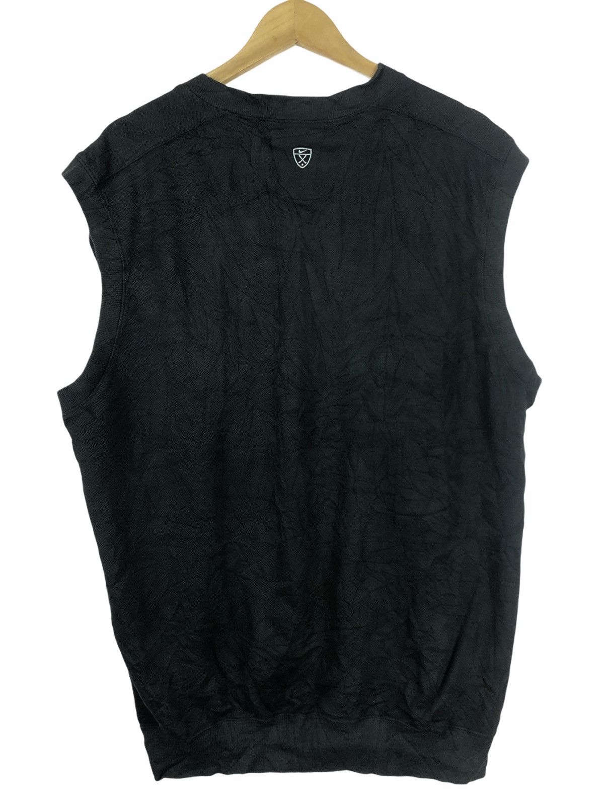 Nike NIKE SMALL LOGO STRIPES SLEEVELESS BLACK SWEATSHIRT Size US XL / EU 56 / 4 - 3 Thumbnail
