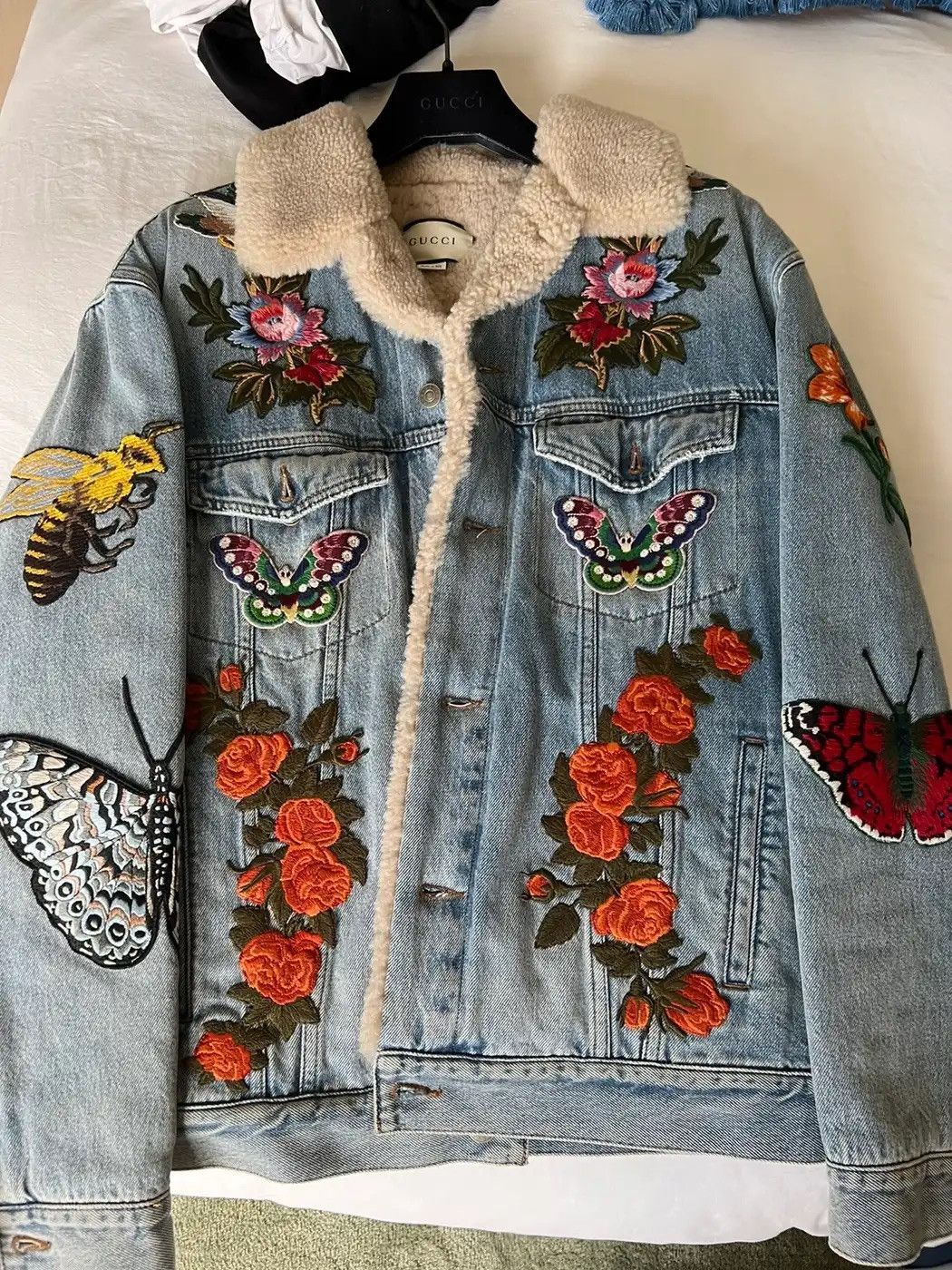 Gucci Appliquéd Denim Jacket