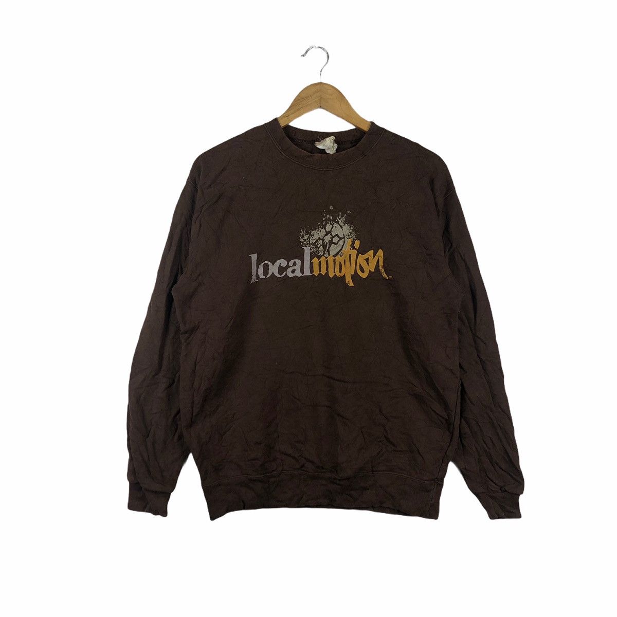 Vintage LOCAL MOTION SWEATSHIRT CASUAL JUMPER PULLOVER Size US L / EU 52-54 / 3 - 1 Thumbnail