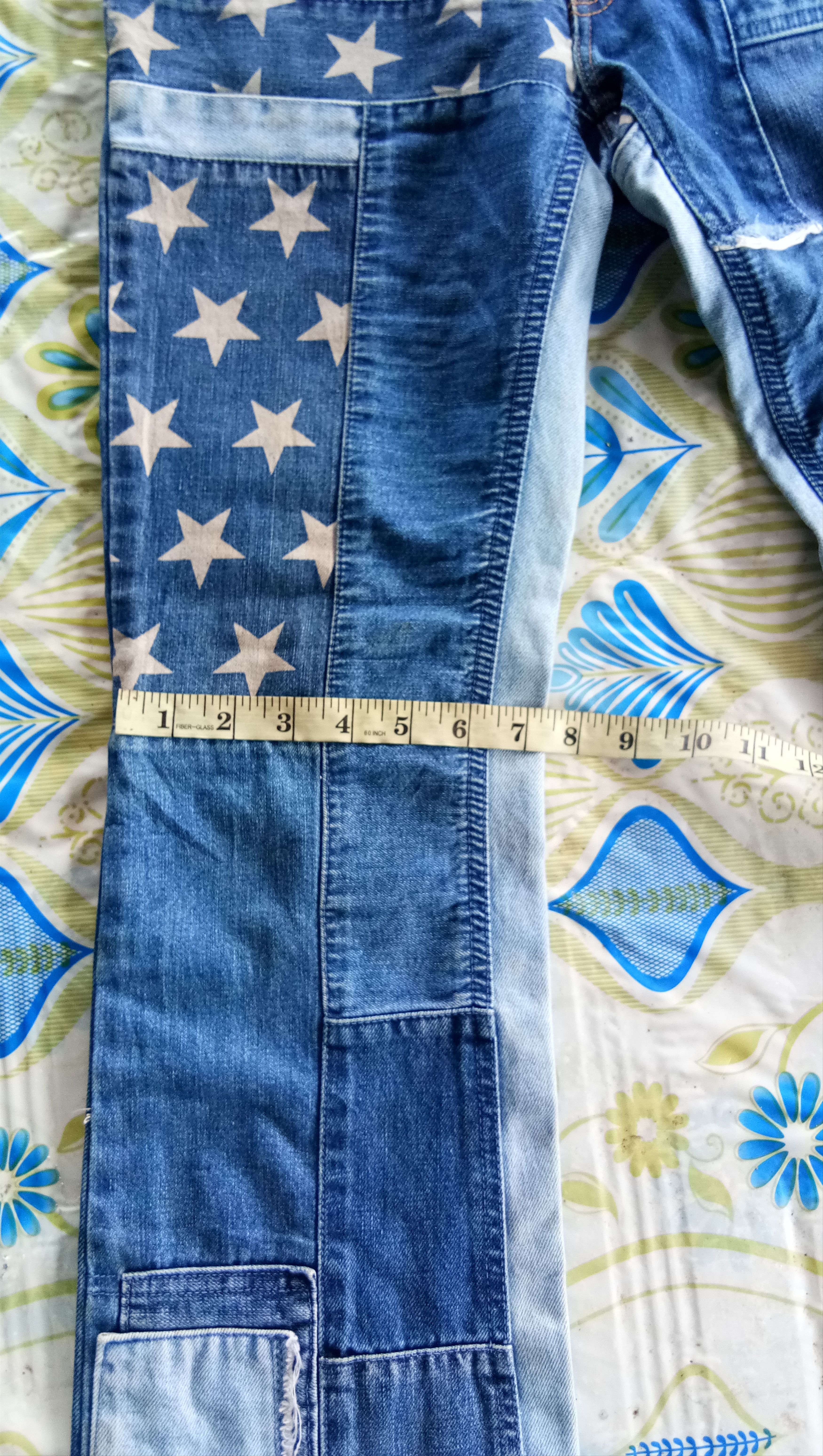 Hysteric Glamour Star Design Patchwork Denim Jeans by Hysteric Glamour Size US 28 / EU 44 - 14 Thumbnail