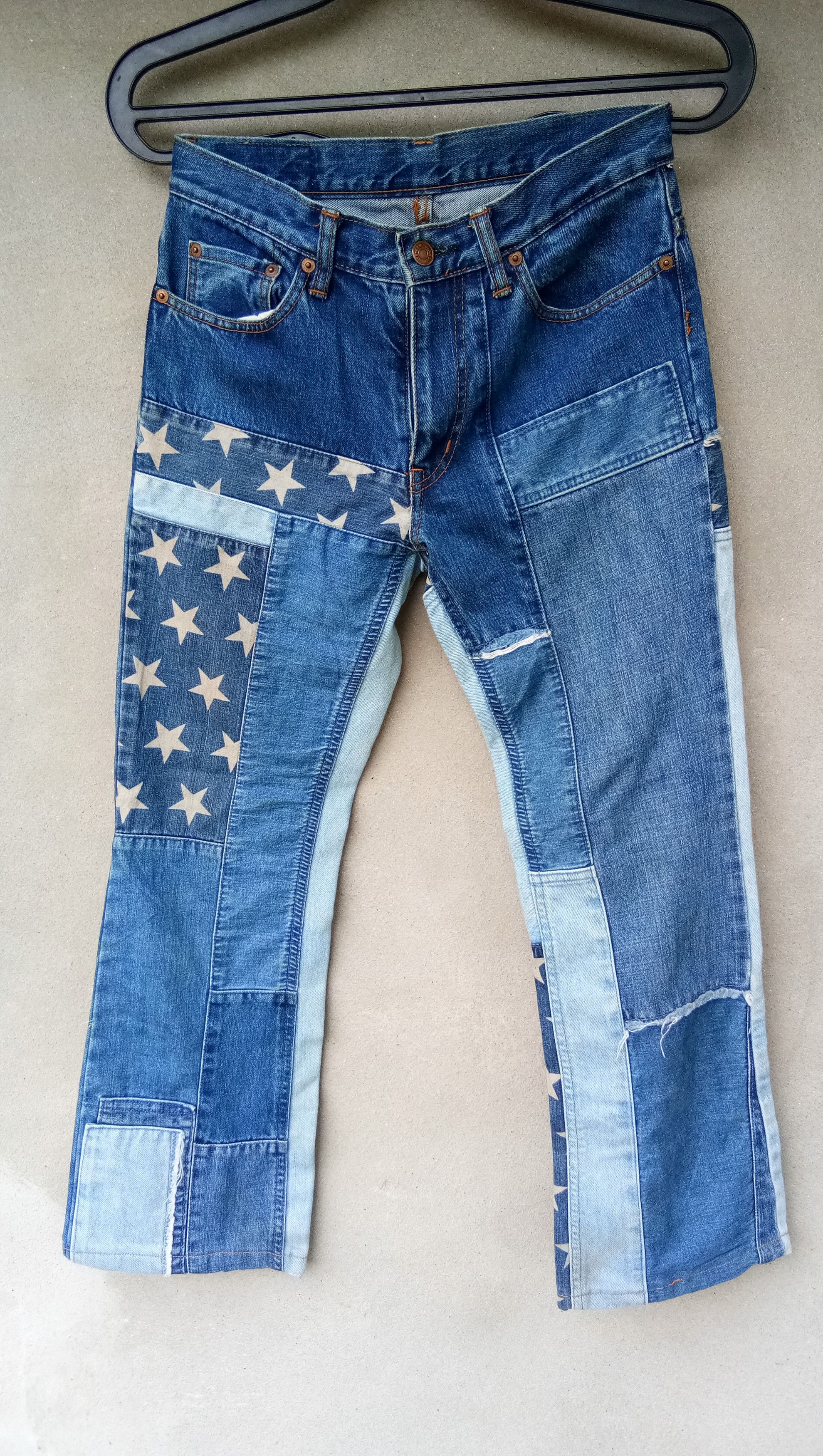 Hysteric Glamour Star Design Patchwork Denim Jeans by Hysteric Glamour Size US 28 / EU 44 - 1 Thumbnail