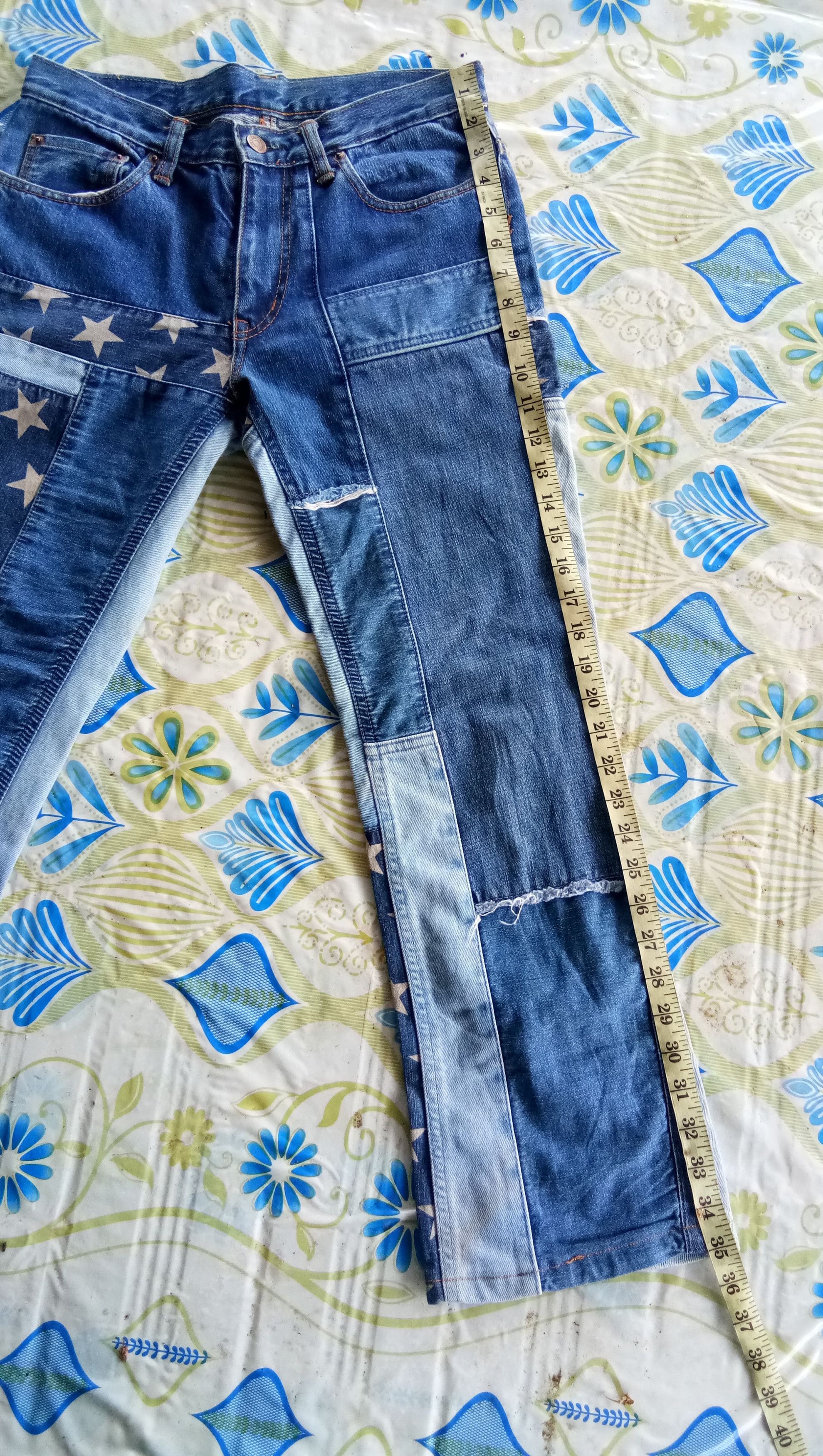 Hysteric Glamour Star Design Patchwork Denim Jeans by Hysteric Glamour Size US 28 / EU 44 - 8 Thumbnail