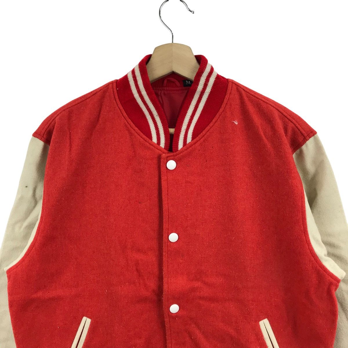 Vintage Vintage Varsity Jacket Wool Leather Sleeve USA Size US L / EU 52-54 / 3 - 2 Thumbnail