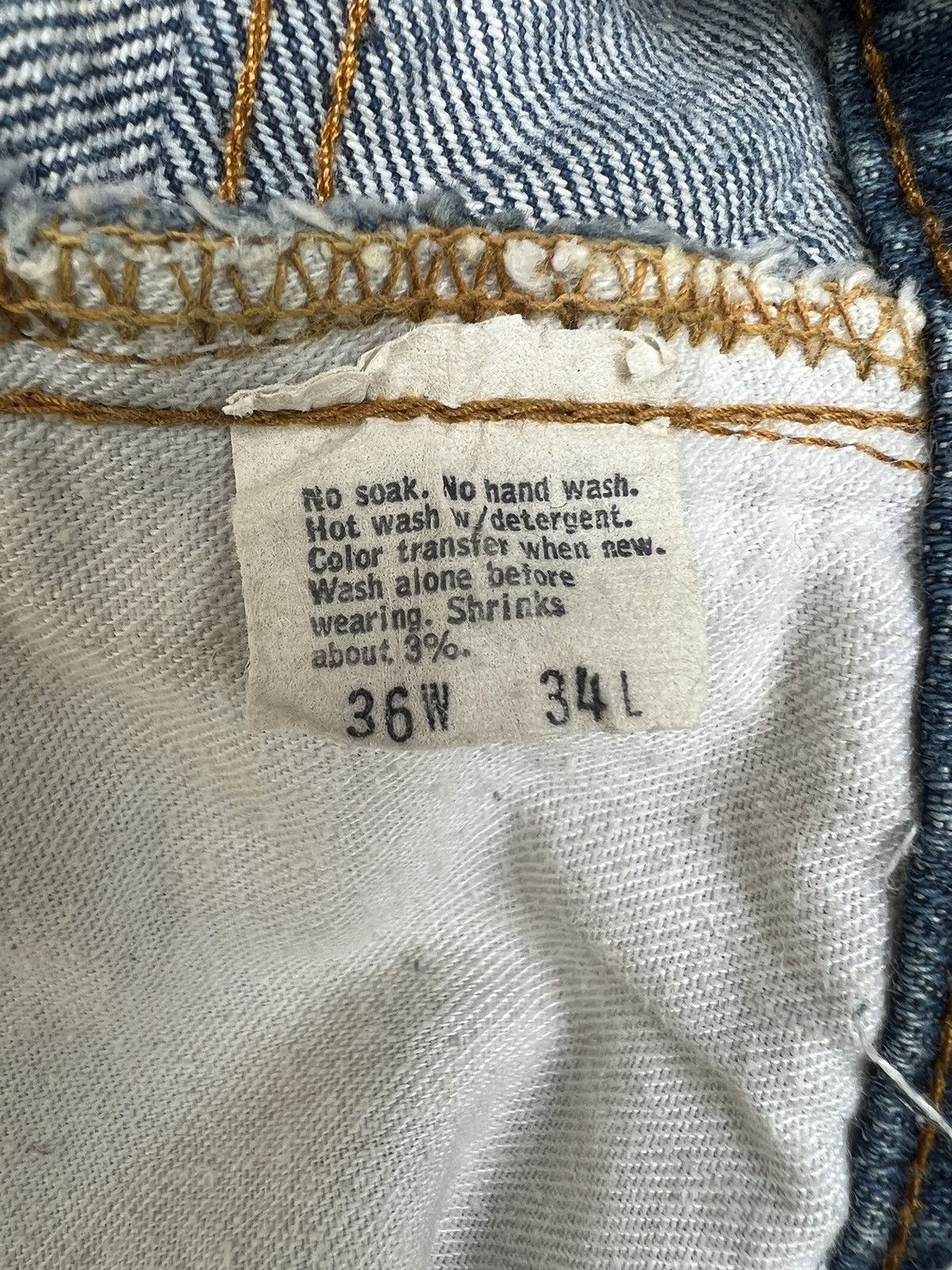 Levi's VTG 70s Levi’s 517 Talon 42 Zip Bartack Denim Flare Jeans Size US 34 / EU 50 - 22 Thumbnail