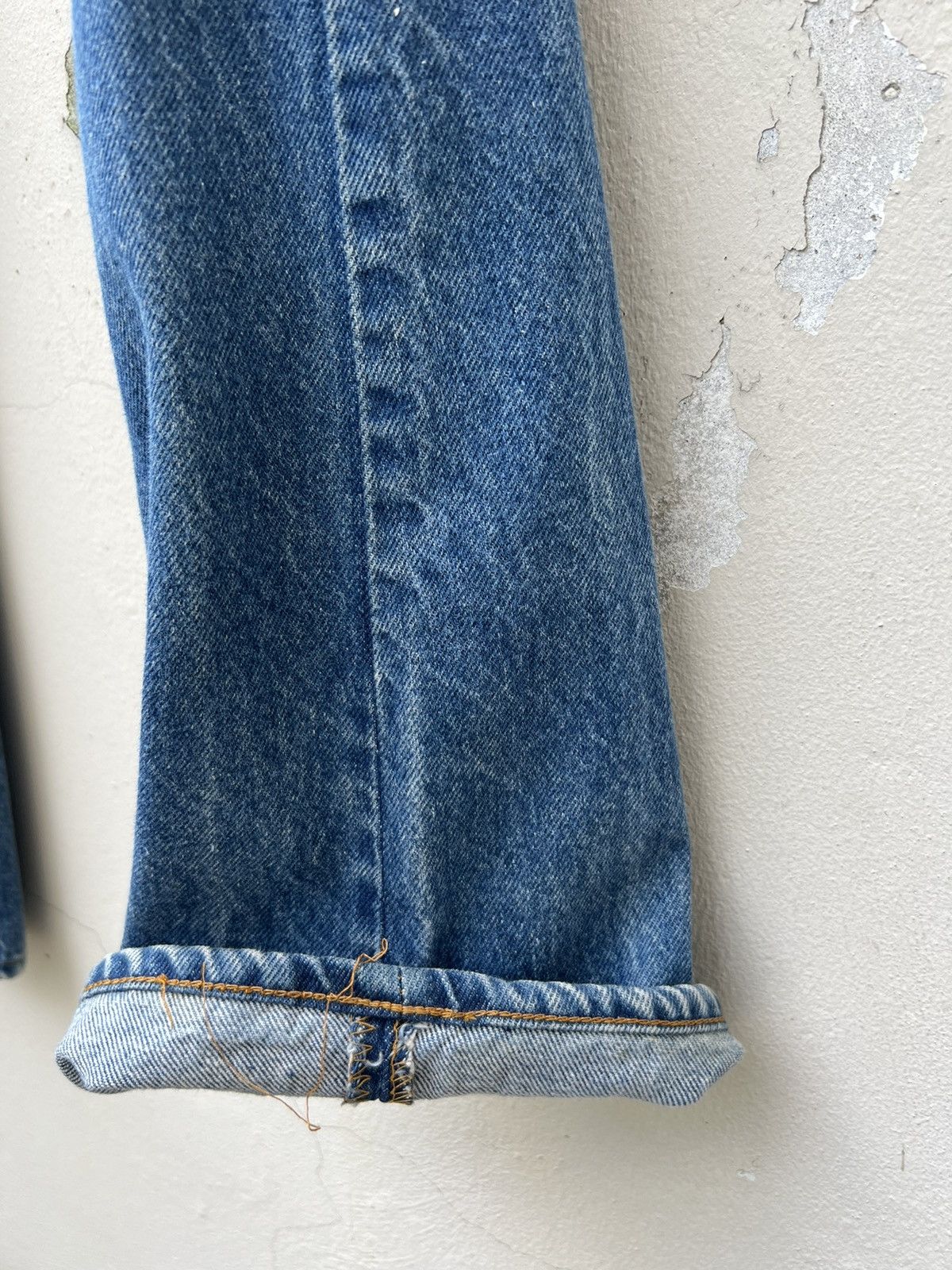 Levi's VTG 70s Levi’s 517 Talon 42 Zip Bartack Denim Flare Jeans Size US 34 / EU 50 - 13 Thumbnail