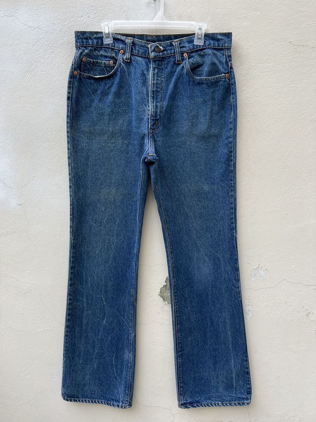 Levi's VTG 70s Levi’s 517 Talon 42 Zip Bartack Denim Flare Jeans Size US 34 / EU 50 - 6 Thumbnail