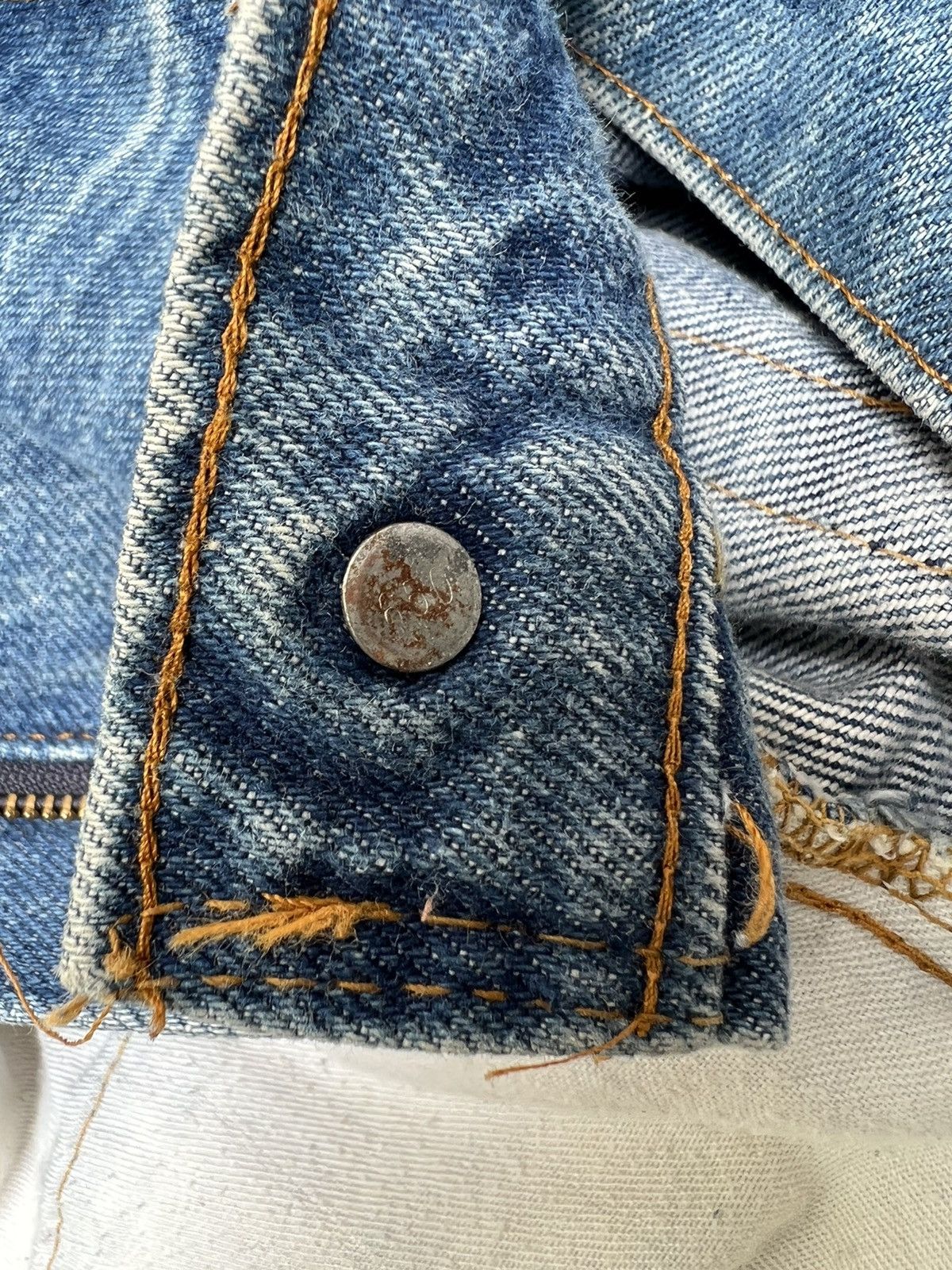Levi's VTG 70s Levi’s 517 Talon 42 Zip Bartack Denim Flare Jeans Size US 34 / EU 50 - 24 Thumbnail
