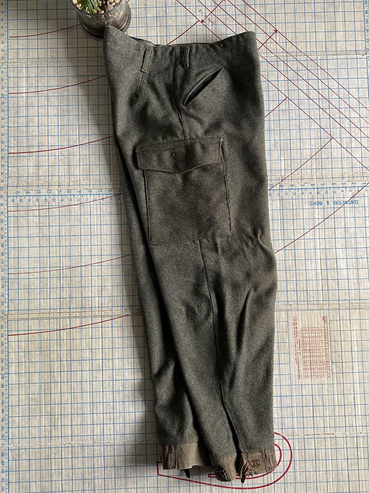 Other × Vintage Vintage ACB Stockholm Wool Cargo Hunting Pants Cuff Buckles Size US 32 / EU 48 - 13 Thumbnail
