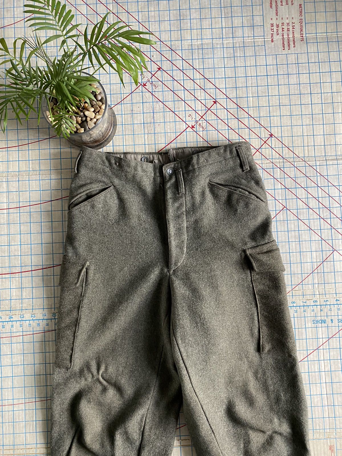Other × Vintage Vintage ACB Stockholm Wool Cargo Hunting Pants Cuff Buckles Size US 32 / EU 48 - 7 Thumbnail