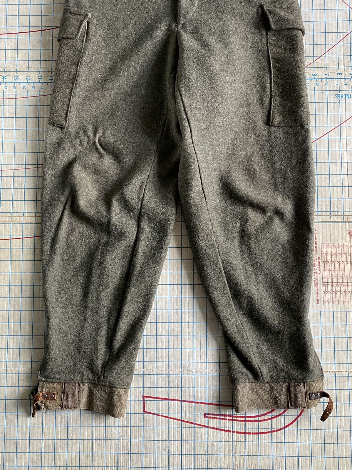 Other × Vintage Vintage ACB Stockholm Wool Cargo Hunting Pants Cuff Buckles Size US 32 / EU 48 - 5 Thumbnail