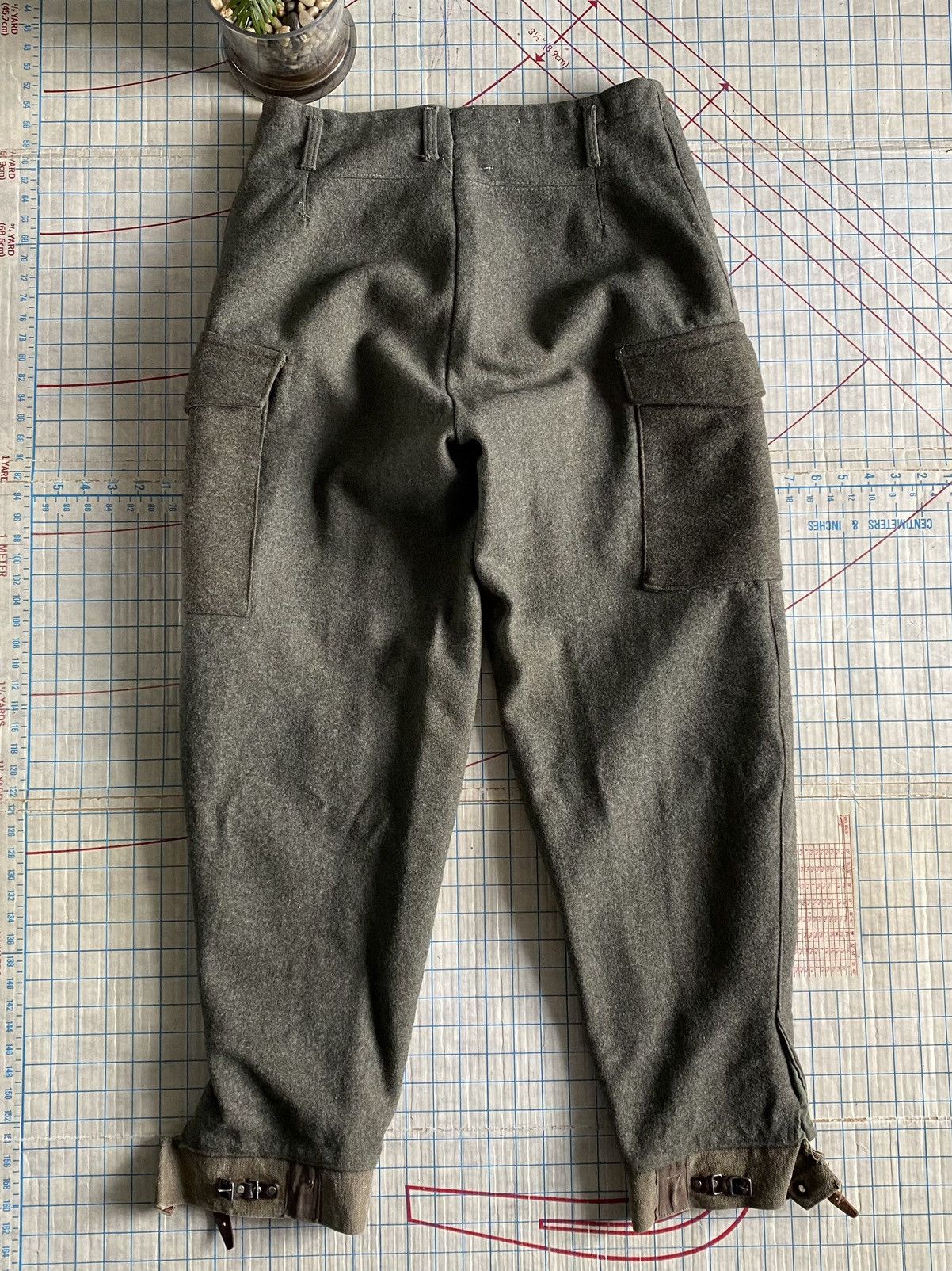 Other × Vintage Vintage ACB Stockholm Wool Cargo Hunting Pants Cuff Buckles Size US 32 / EU 48 - 14 Thumbnail