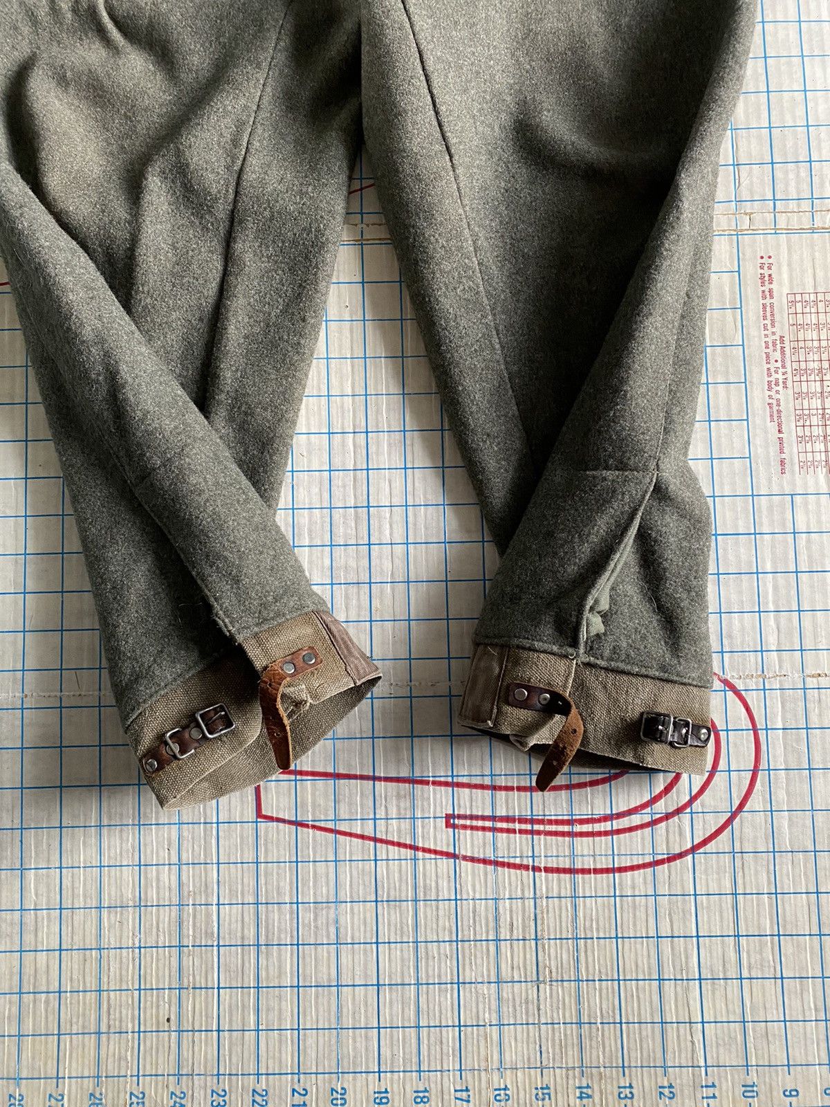 Other × Vintage Vintage ACB Stockholm Wool Cargo Hunting Pants Cuff Buckles Size US 32 / EU 48 - 6 Thumbnail