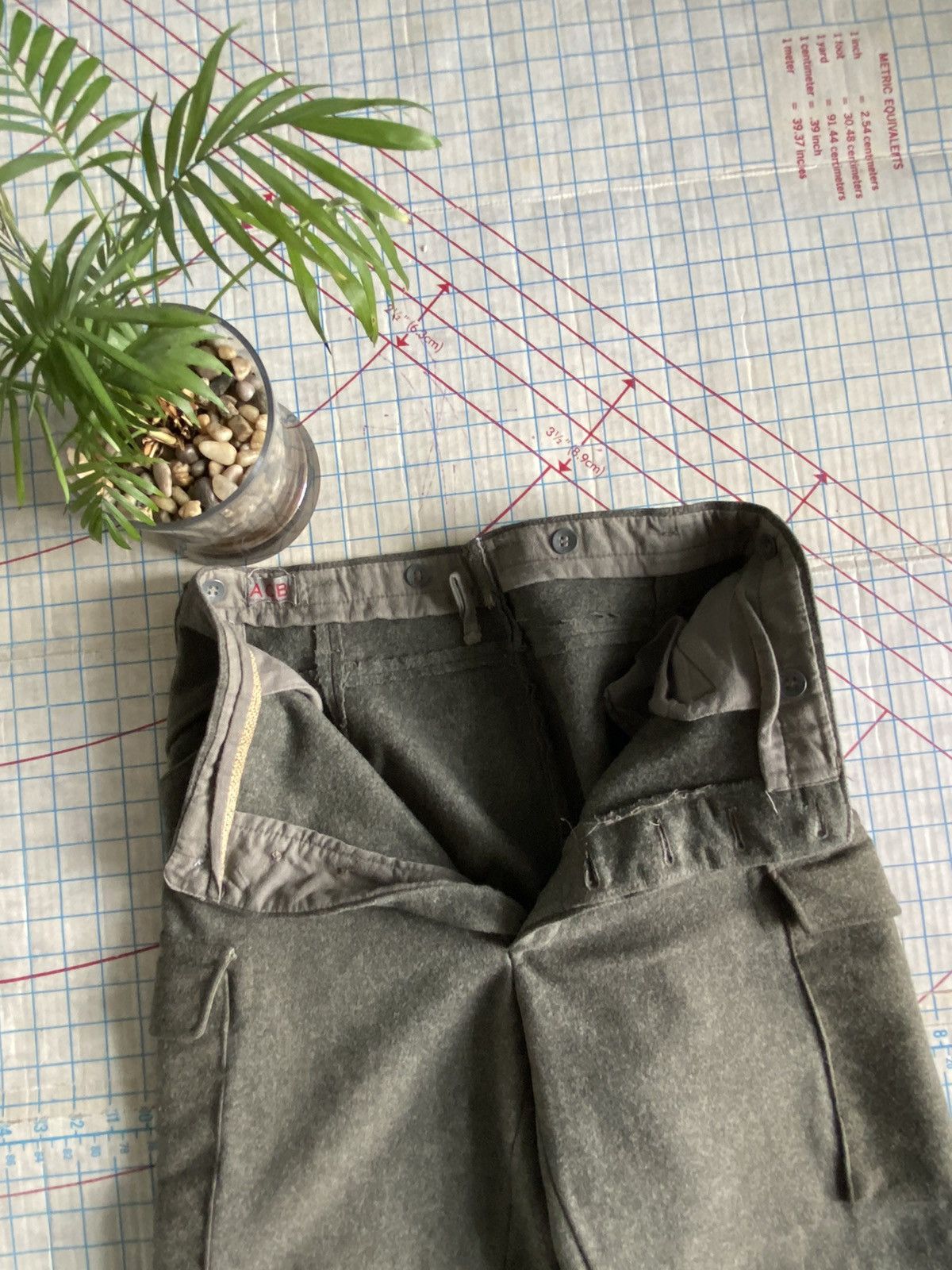 Other × Vintage Vintage ACB Stockholm Wool Cargo Hunting Pants Cuff Buckles Size US 32 / EU 48 - 10 Thumbnail