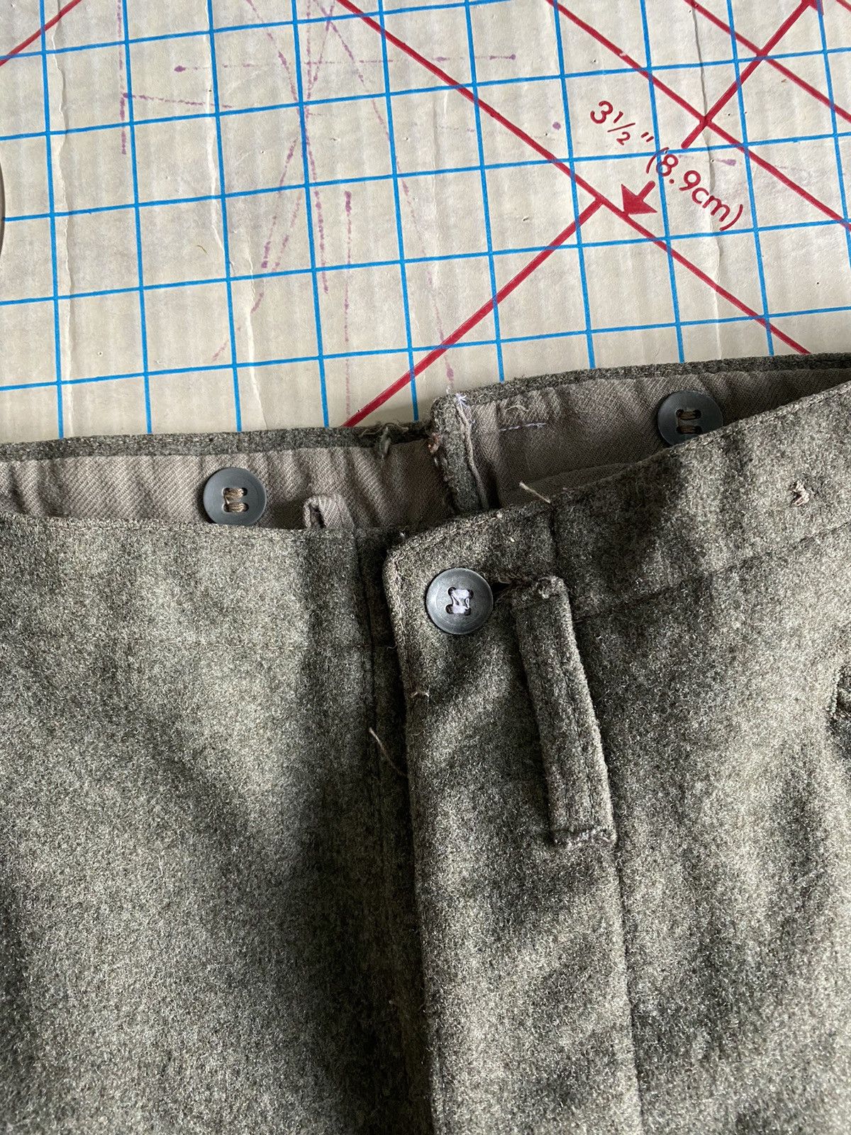 Other × Vintage Vintage ACB Stockholm Wool Cargo Hunting Pants Cuff Buckles Size US 32 / EU 48 - 8 Thumbnail