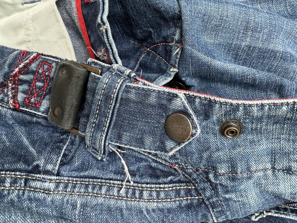 Diesel × Vintage Flare Vintage Diesel Italy Fade Blue Denim Flare Jeans Size US 31 - 21 Thumbnail