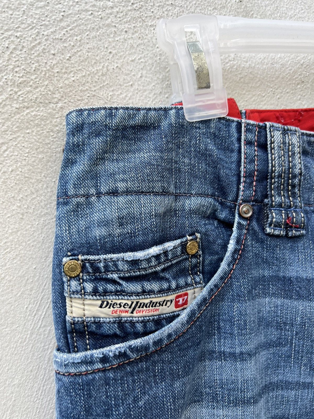 Diesel × Vintage Flare Vintage Diesel Italy Fade Blue Denim Flare Jeans Size US 31 - 9 Thumbnail