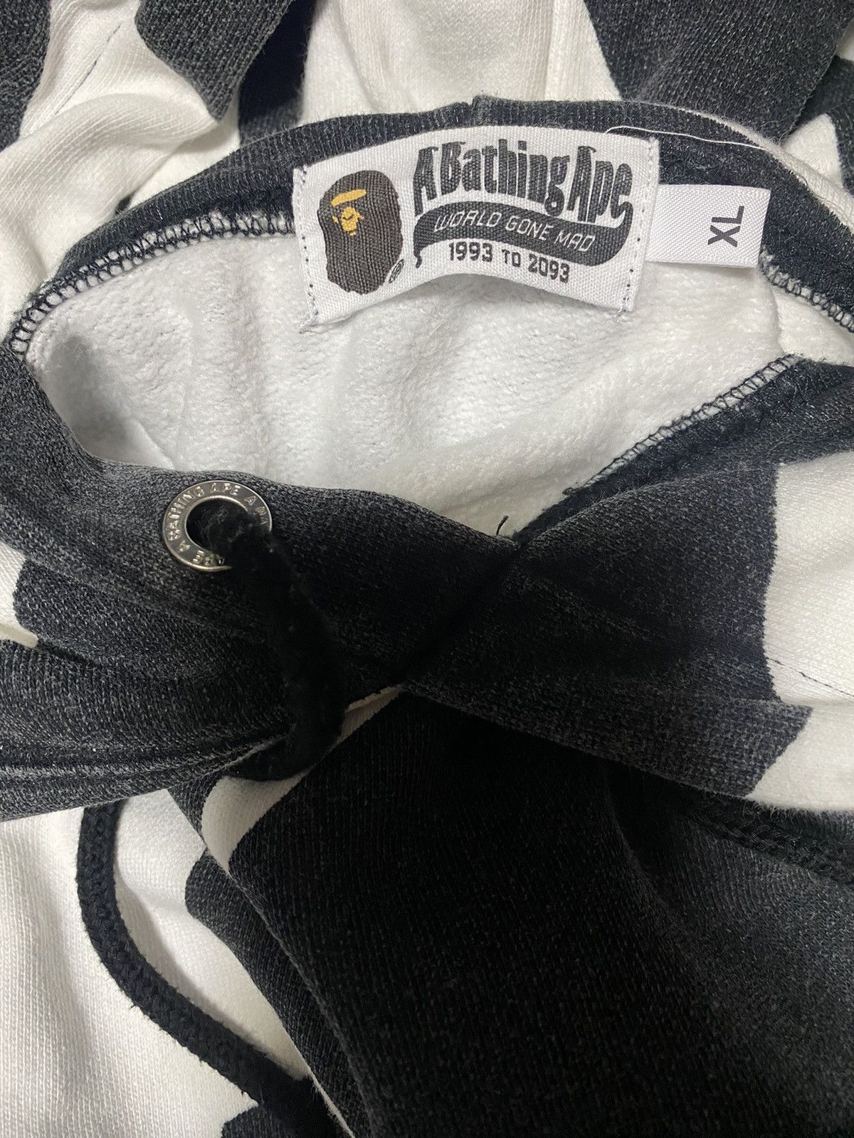 Bape bape STAPATTERN pullover hoodie Size US XL / EU 56 / 4 - 3 Thumbnail