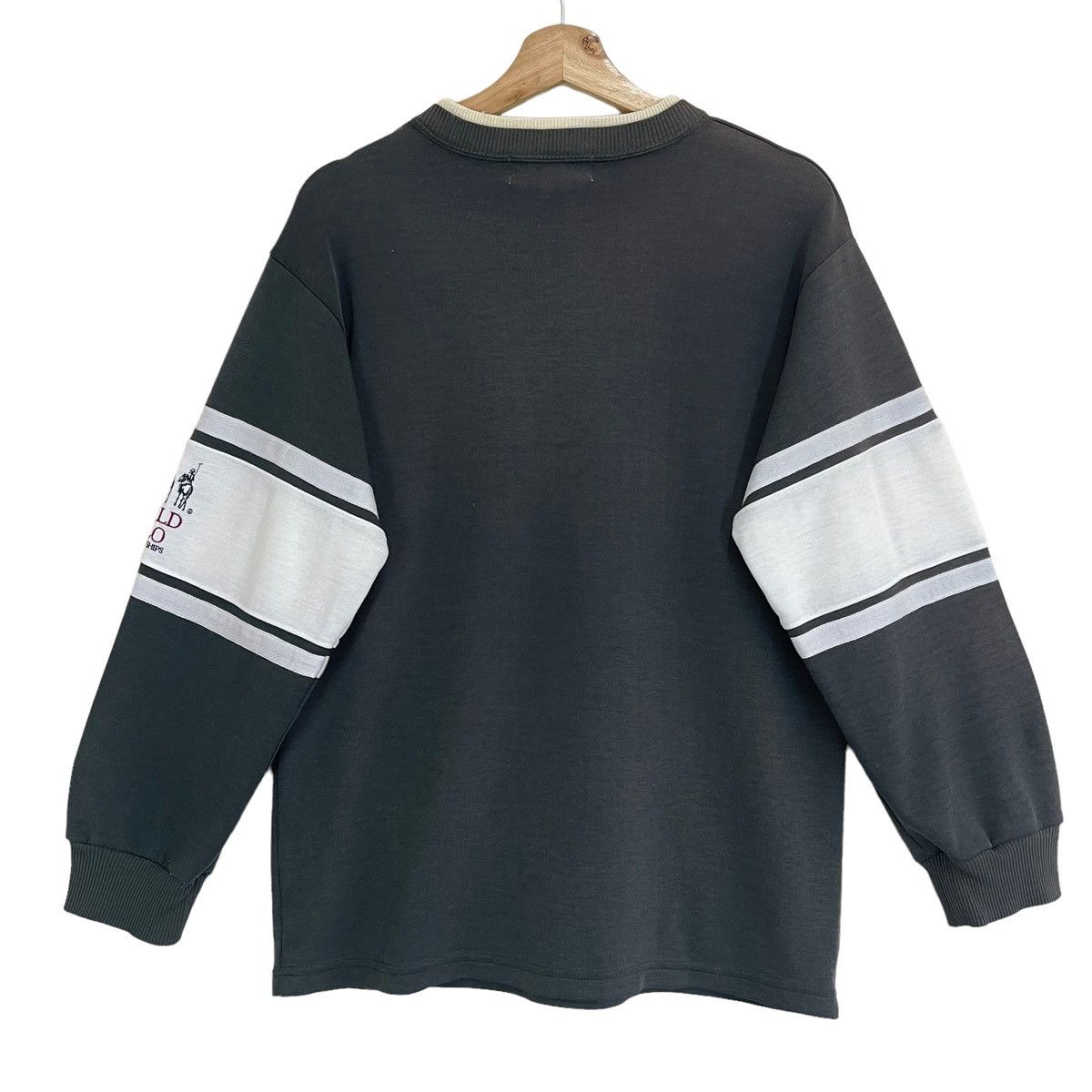 U.S. Polo Assn. Vintage 90s World Polo Colour Block Crewneck Sweatshirt Size US M / EU 48-50 / 2 - 9 Thumbnail