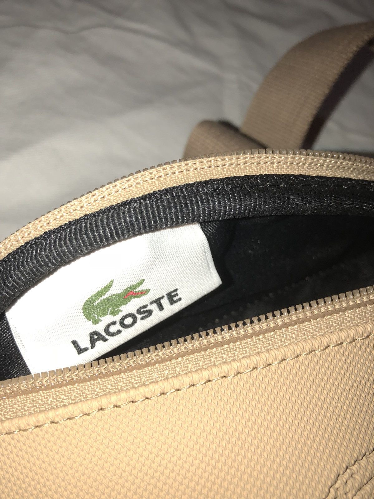 Lacoste Lacoste Fanny Pack Waist Sling Bag Vintage Beige Original Size ONE SIZE - 5 Thumbnail