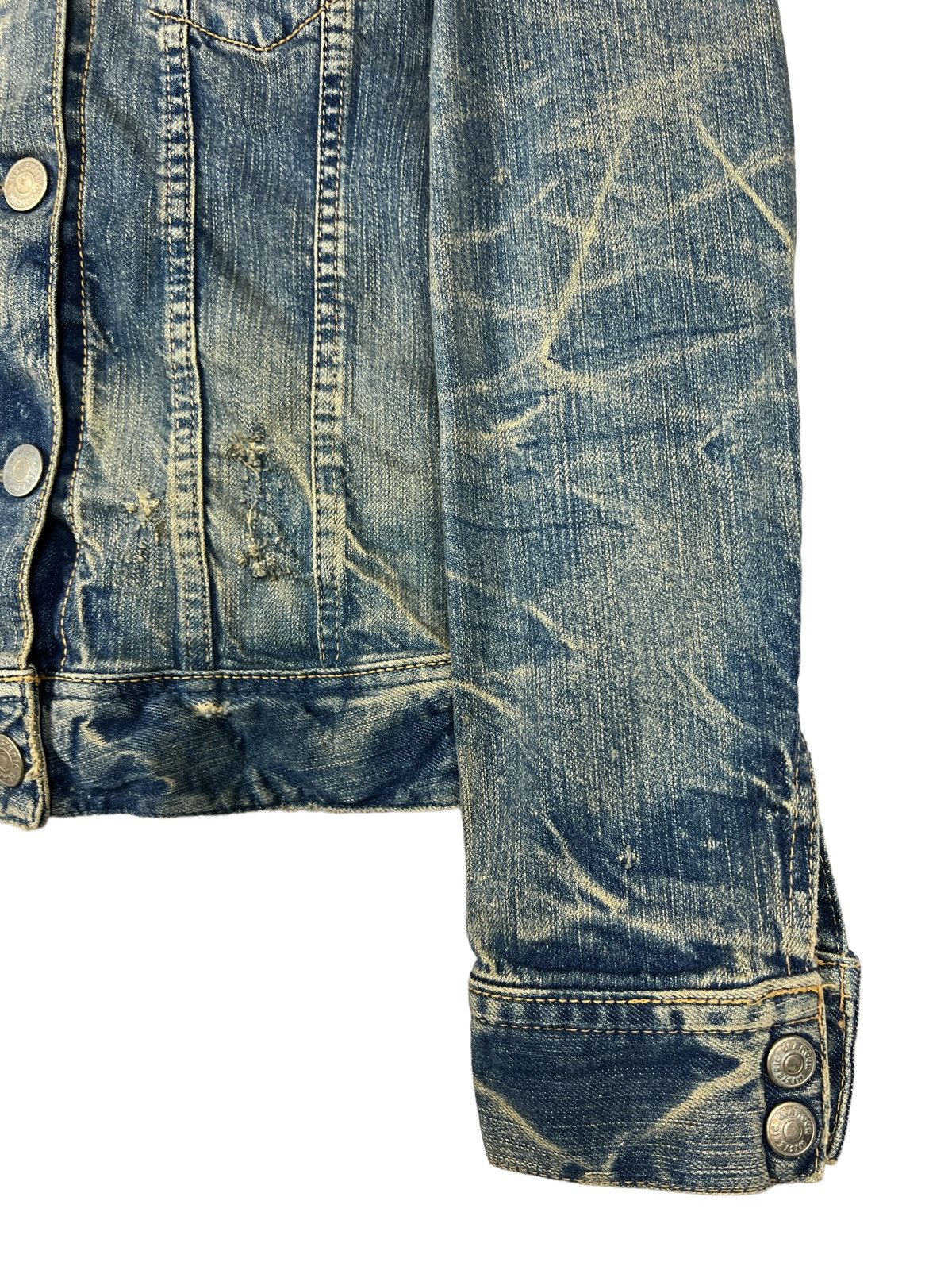 Hysteric Glamour × Vintage Vintage Hysteric Glamour Kinky Distressed Denim Jacket Size S / US 4 / IT 40 - 3 Thumbnail