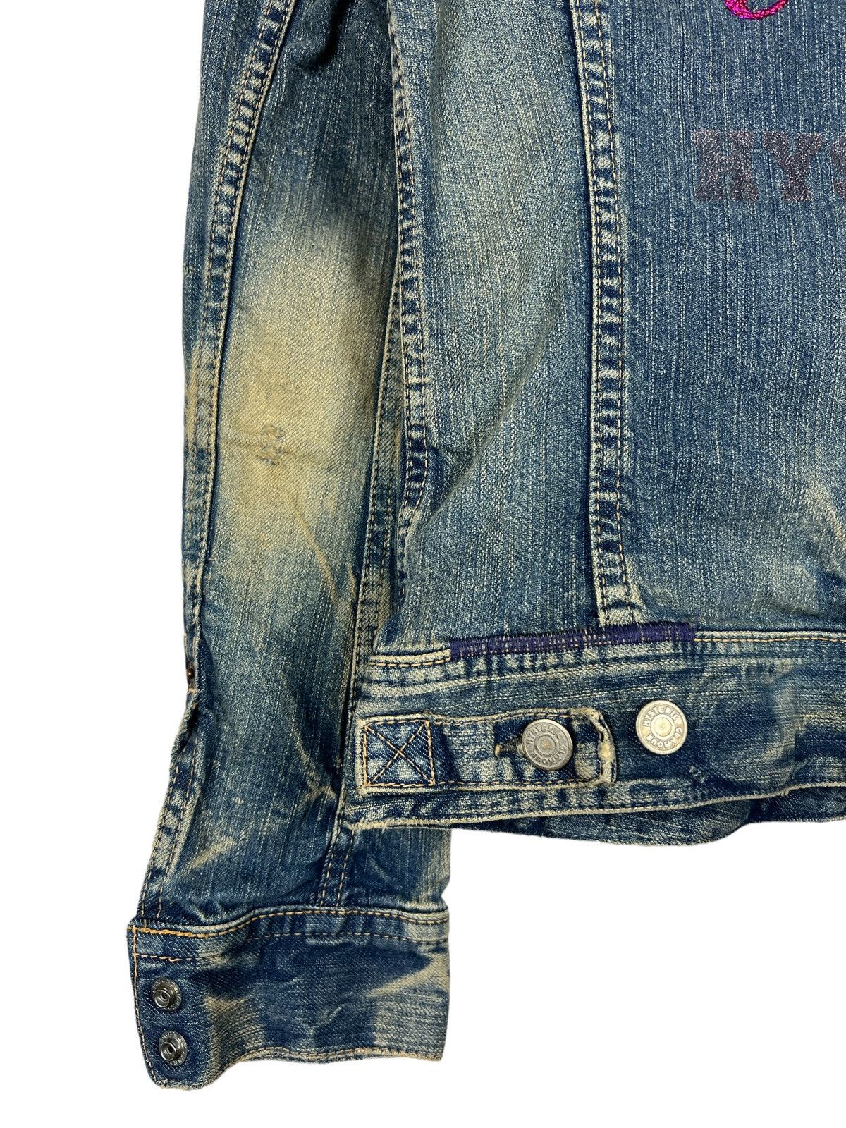 Hysteric Glamour × Vintage Vintage Hysteric Glamour Kinky Distressed Denim Jacket Size S / US 4 / IT 40 - 8 Thumbnail