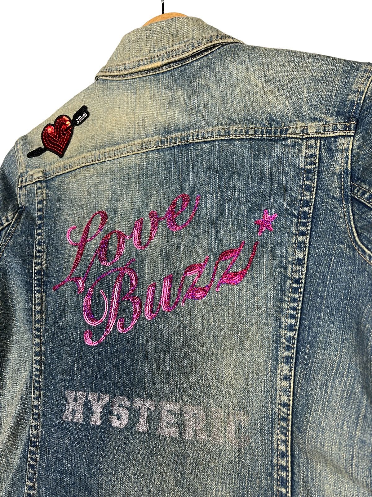 Hysteric Glamour × Vintage Vintage Hysteric Glamour Kinky Distressed Denim Jacket Size S / US 4 / IT 40 - 9 Thumbnail