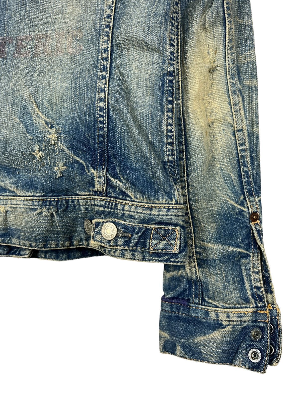 Hysteric Glamour × Vintage Vintage Hysteric Glamour Kinky Distressed Denim Jacket Size S / US 4 / IT 40 - 7 Thumbnail