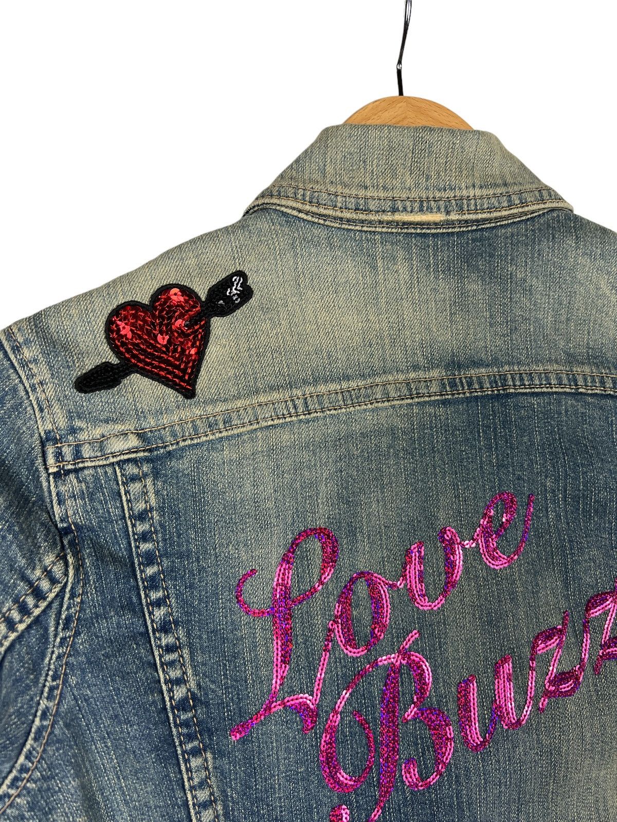 Hysteric Glamour × Vintage Vintage Hysteric Glamour Kinky Distressed Denim Jacket Size S / US 4 / IT 40 - 10 Thumbnail