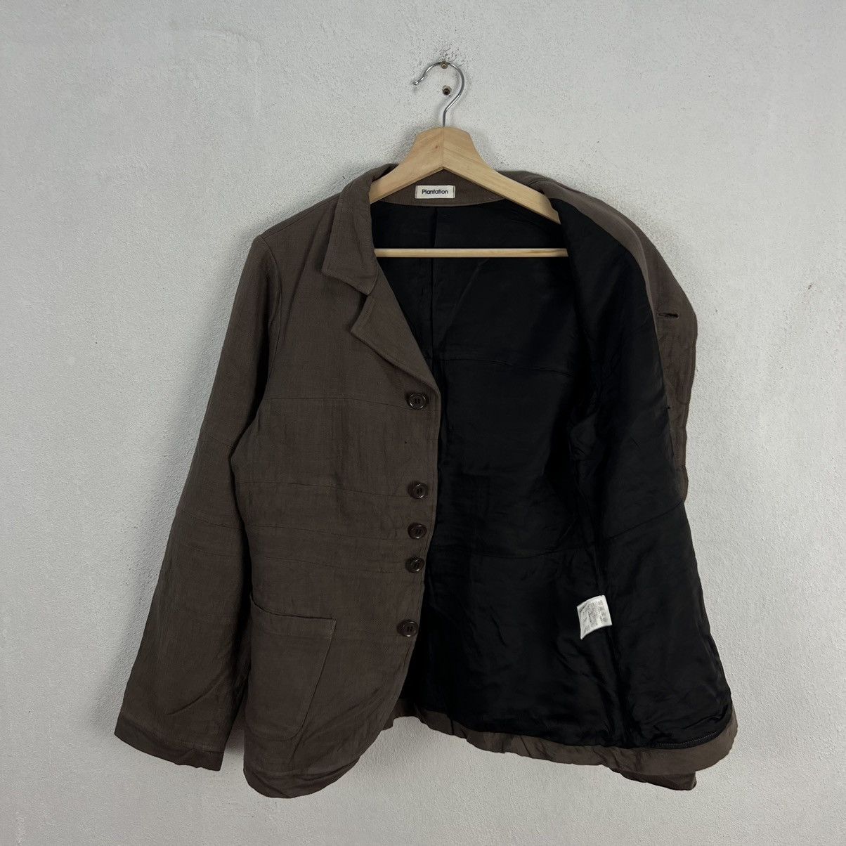 Issey Miyake RICH BROWN HIKORY CHORE JACKET PLANTATION ISSEY MIYAKE Size US M / EU 48-50 / 2 - 10 Thumbnail