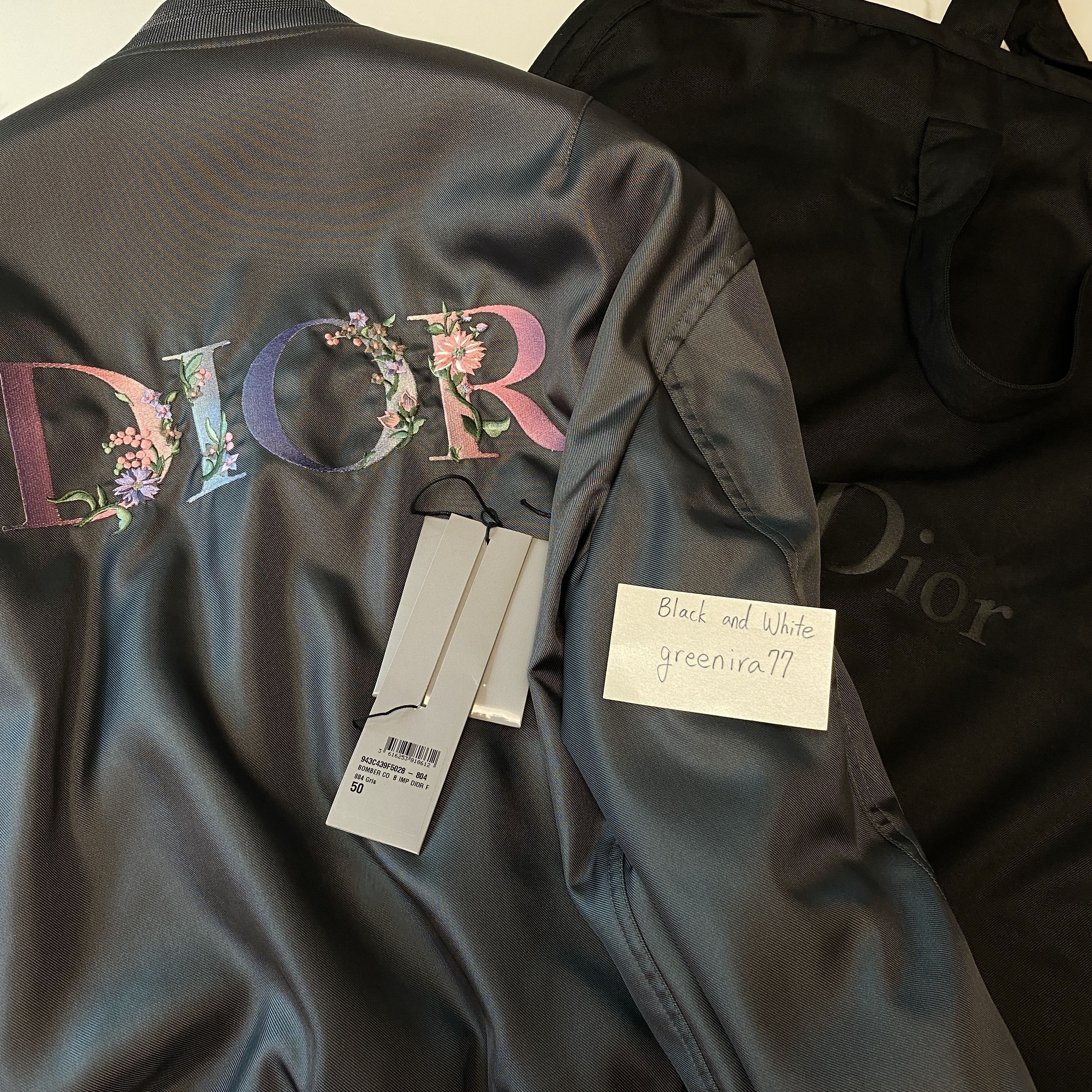 Dior Dior Flower Embroidered Bomber Jacket Size US M / EU 48-50 / 2 - 6 Thumbnail