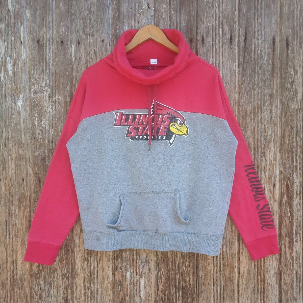 Vintage Illinois States Redbirds Logo Turtle Neck Sweatshirt
