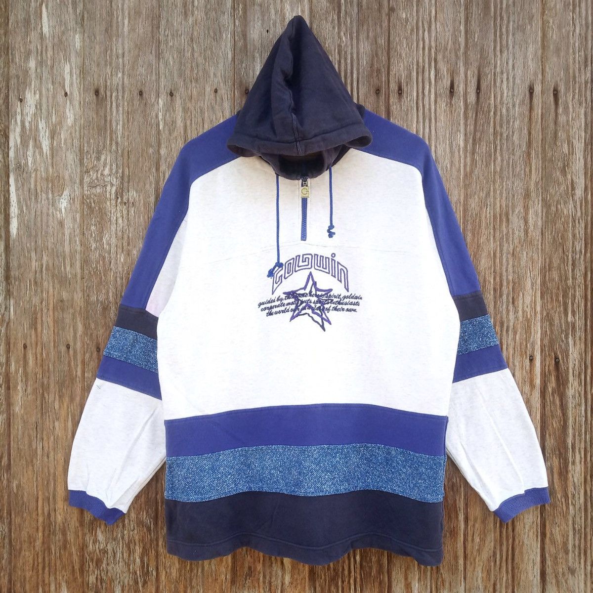Goldwin Vintage Goldwin Sweater Hoodie Japan Inspired Descente Size US M / EU 48-50 / 2 - 2 Thumbnail