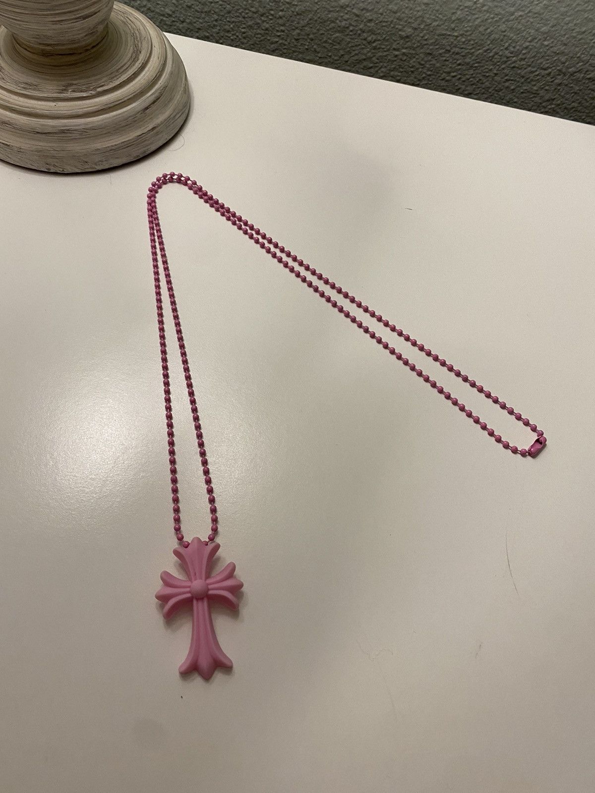 Chrome Hearts Pink “SiliChrome” Silicone Necklace
