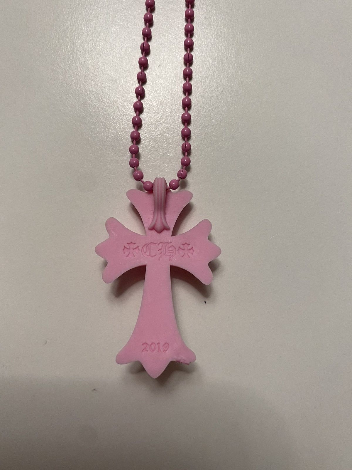 ◆入手困難◆CHROME HEARTS◆Silichrome CH Heart Pendant Pink Chrome Hearts Chrome Hearts Pink Silichrome Silicone Floral