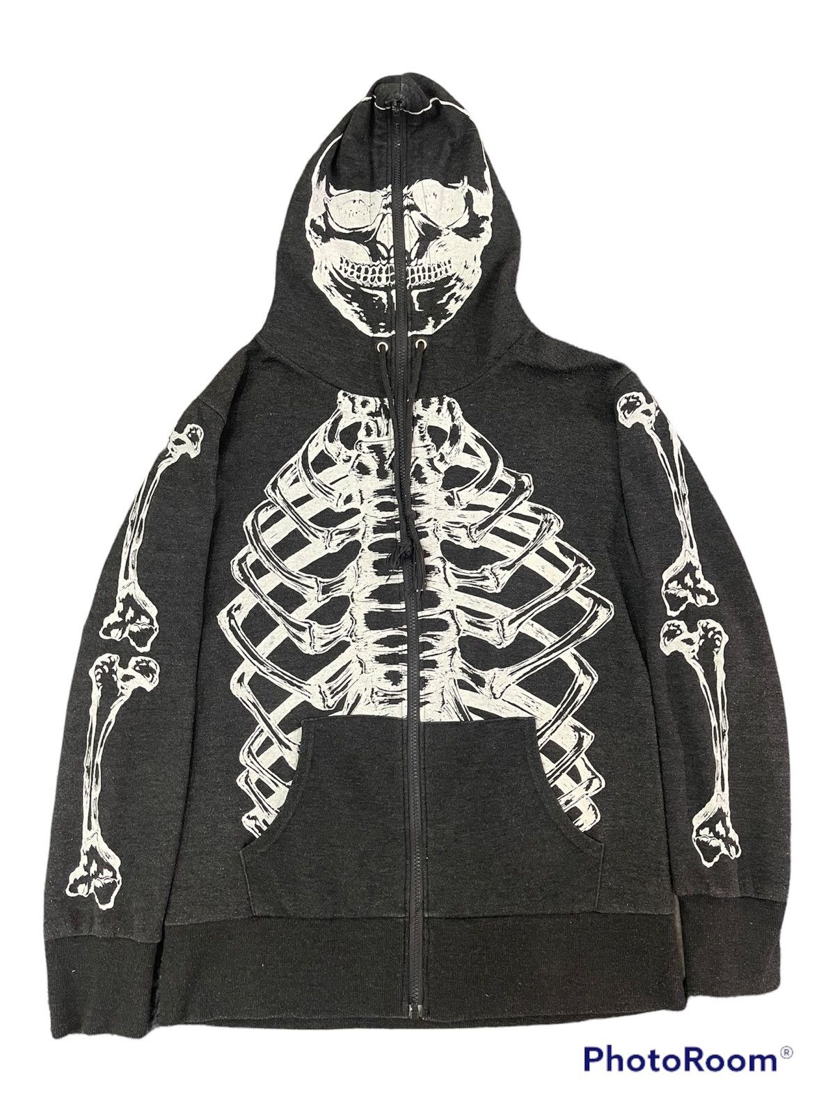 Rare Spenser Skeleton Hoodie Zip Up Japanese Brand