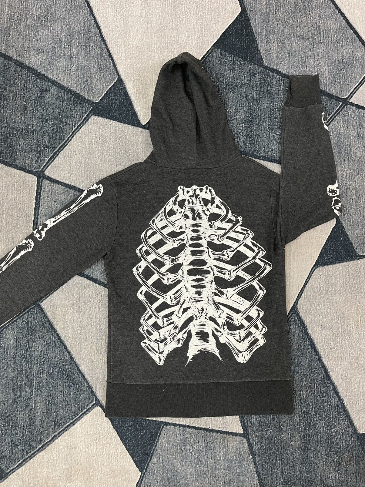 Vintage Rare Spenser Skeleton Hoodie Zip Up Japanese Brand Size US L / EU 52-54 / 3 - 9 Thumbnail