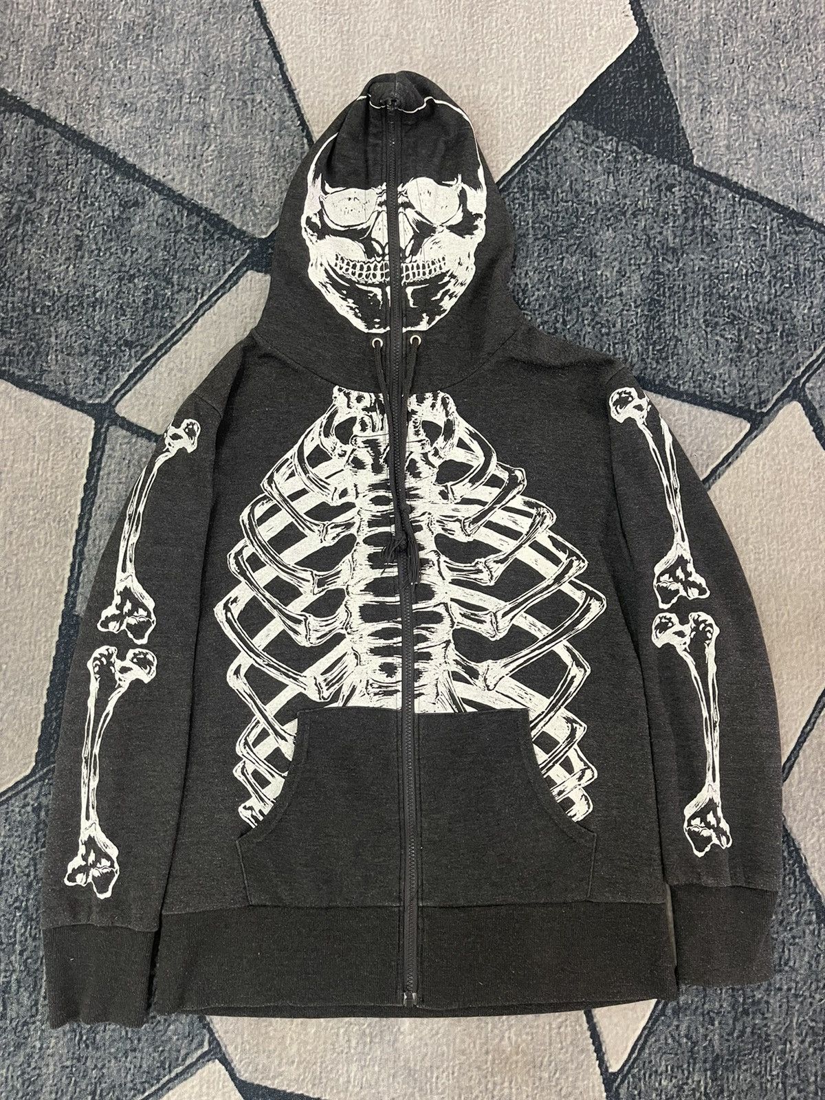 Vintage Rare Spenser Skeleton Hoodie Zip Up Japanese Brand Size US L / EU 52-54 / 3 - 4 Thumbnail