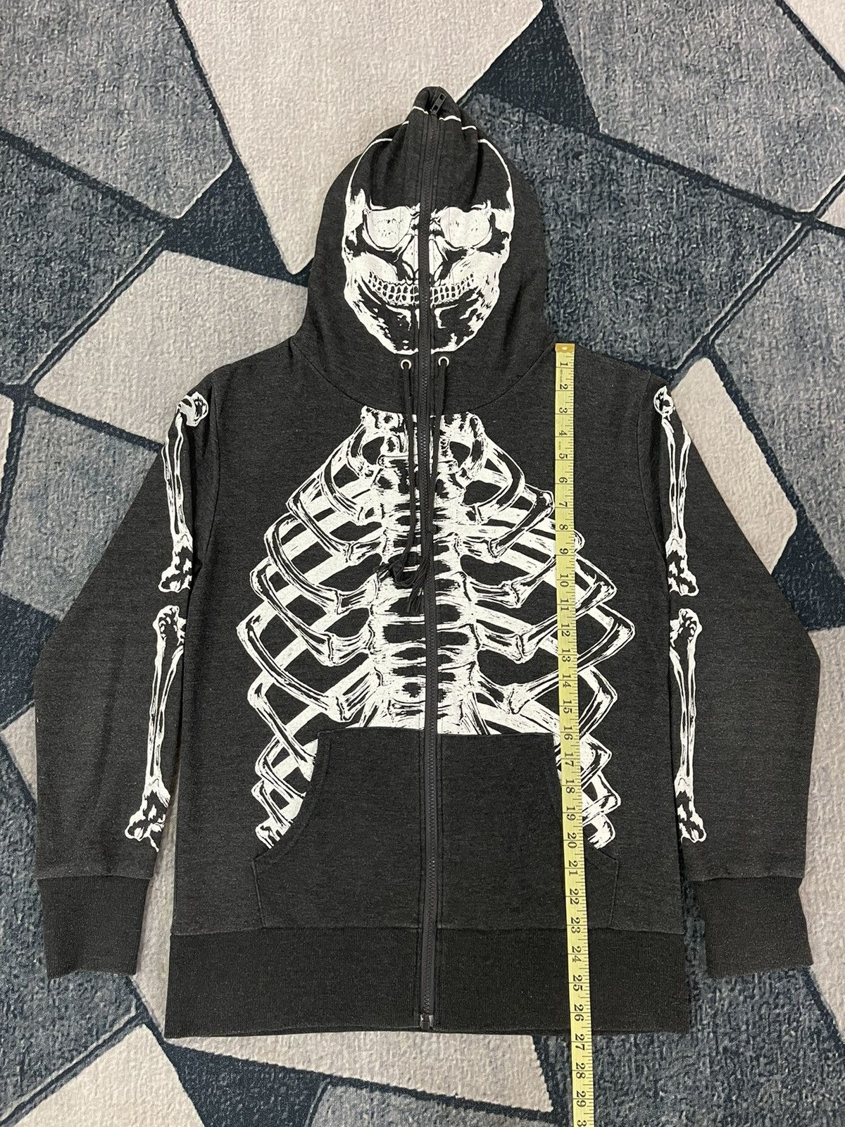 Vintage Rare Spenser Skeleton Hoodie Zip Up Japanese Brand Size US L / EU 52-54 / 3 - 5 Thumbnail