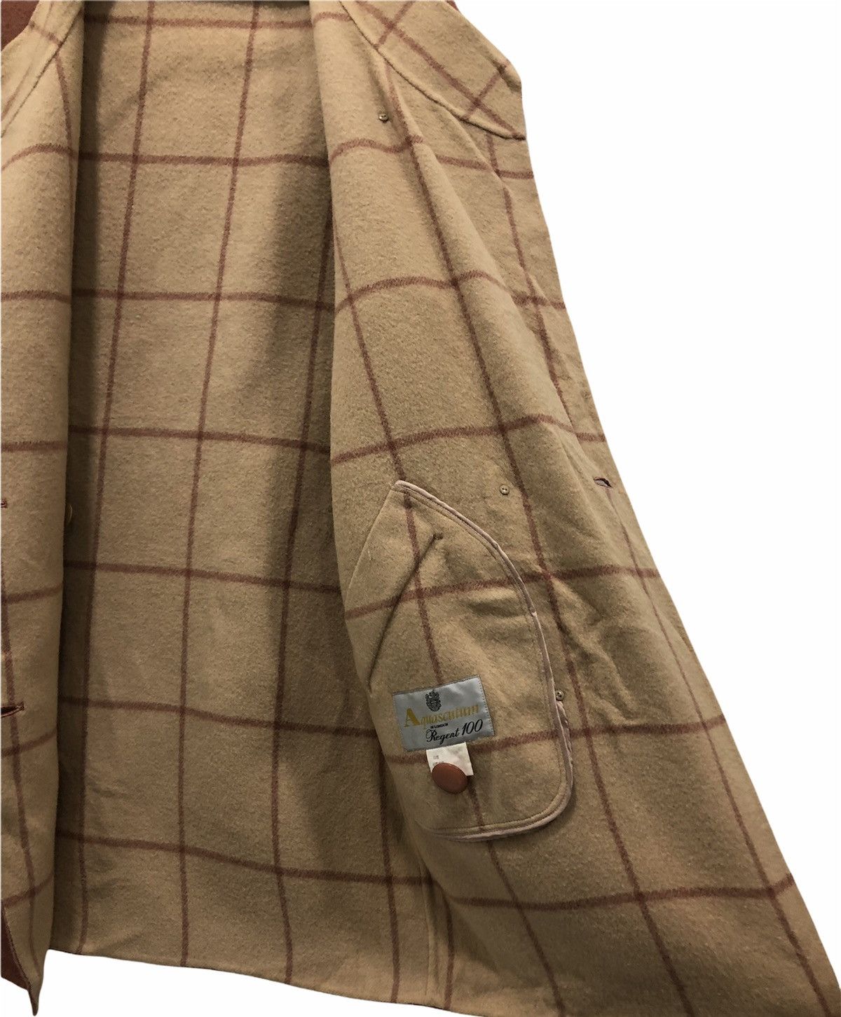 Aquascutum Vintage Aquascutum Regent 100 Wool Made in Japan Camel Brown Size US M / EU 48-50 / 2 - 8 Thumbnail