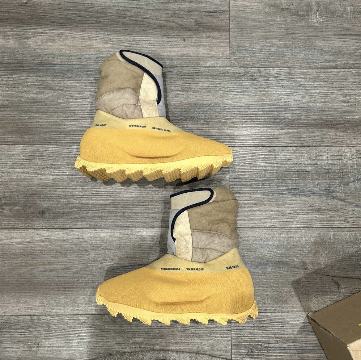 image of Adidas x Kanye West Yeezy Knit Runner Boot Size 10 in Tan, Men's